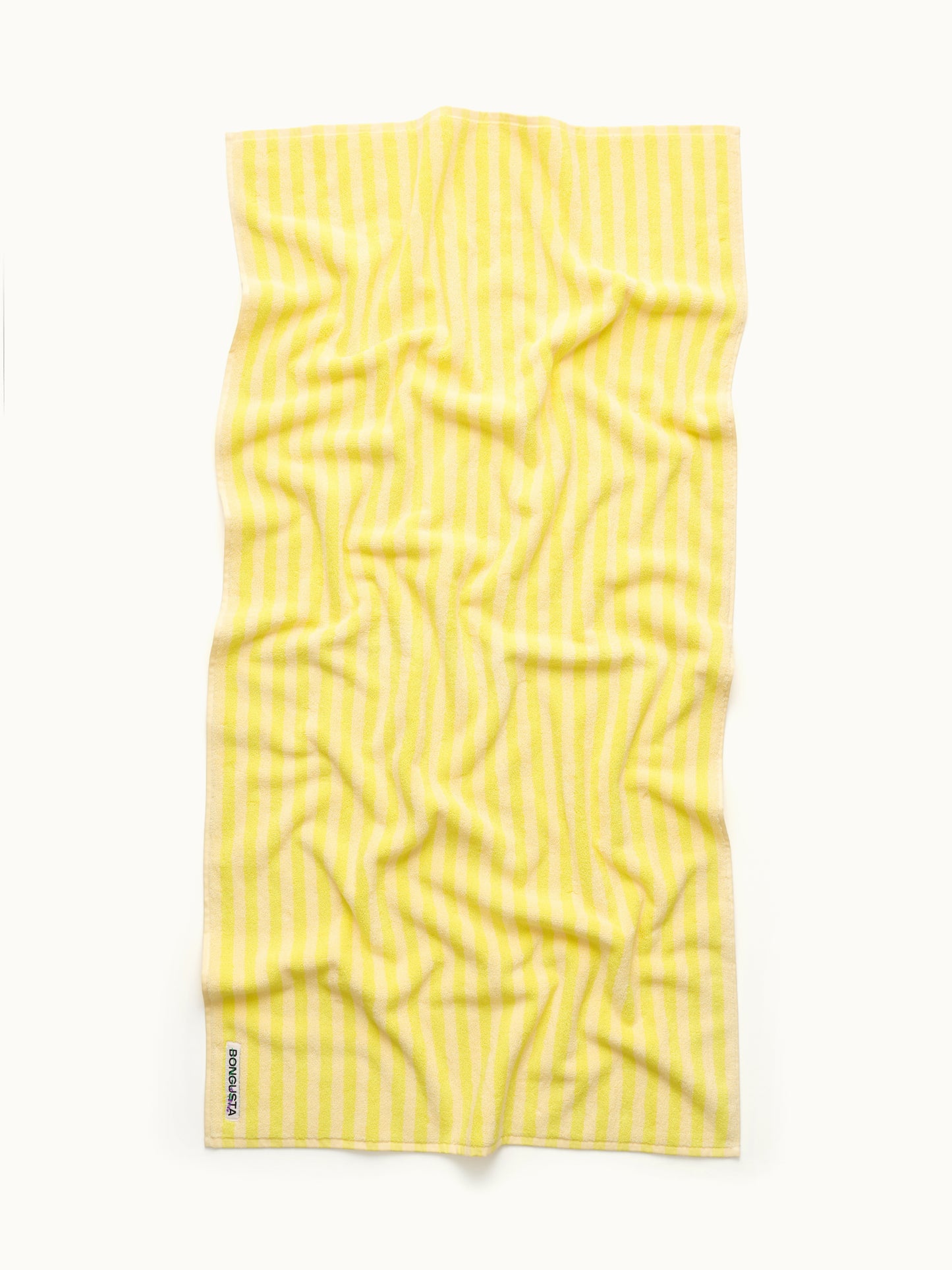 Naram Handtuch | Pristine & Neon Yellow von Bongusta