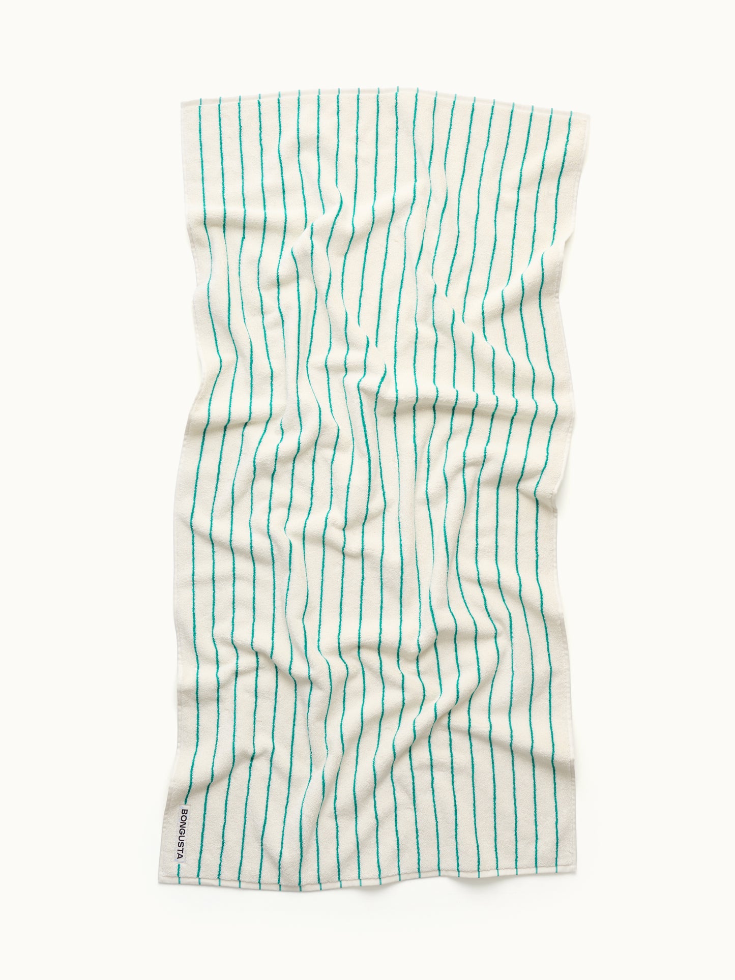 Naram Handtuch | Pure White & Grass von Bongusta