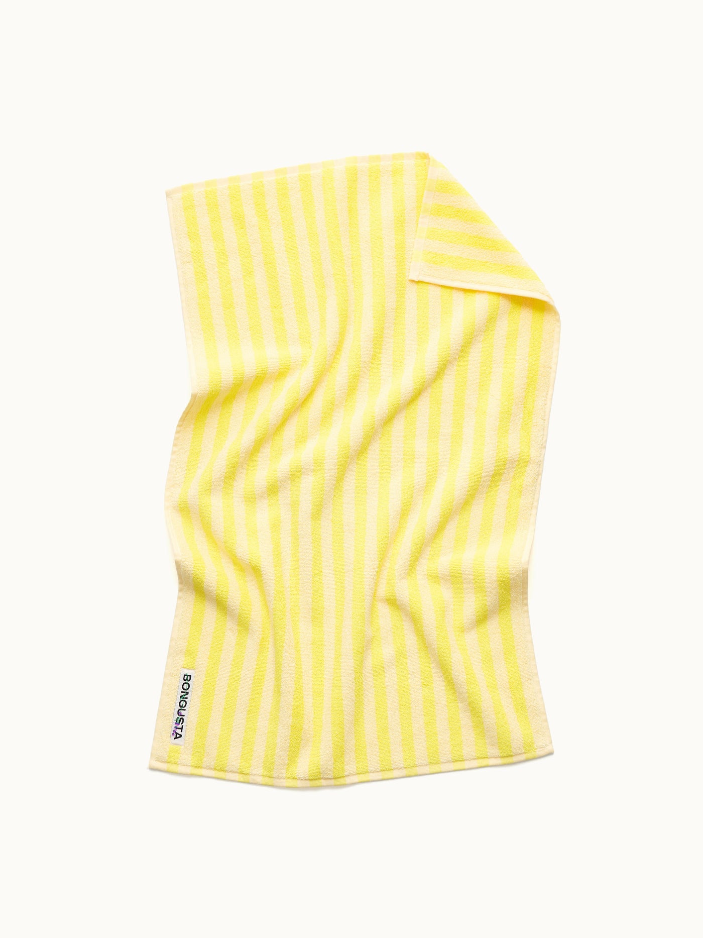 Naram Handtuch | Pristine & Neon Yellow von Bongusta