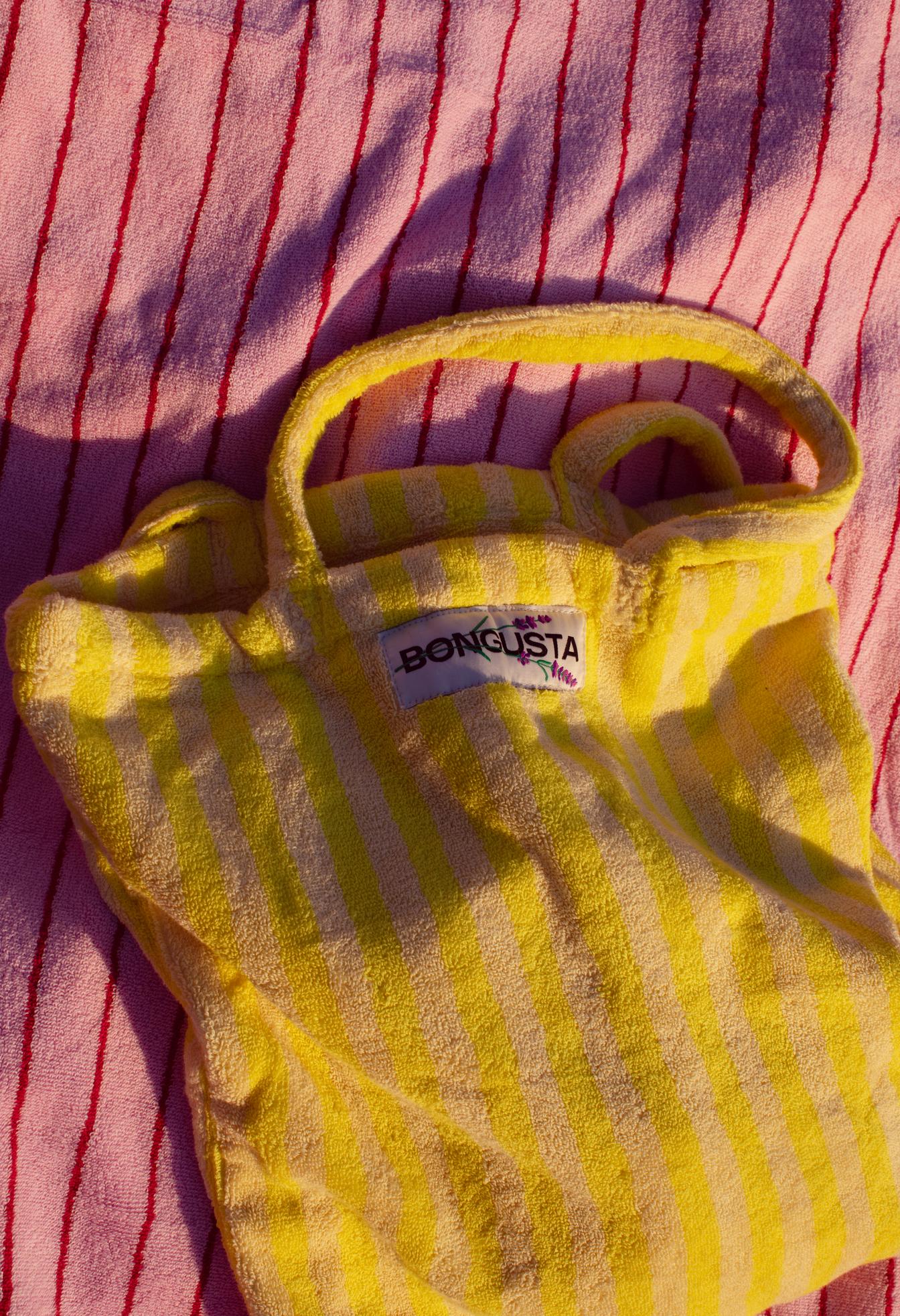 Naram Tote Bag | Pristine & Neon Yellow