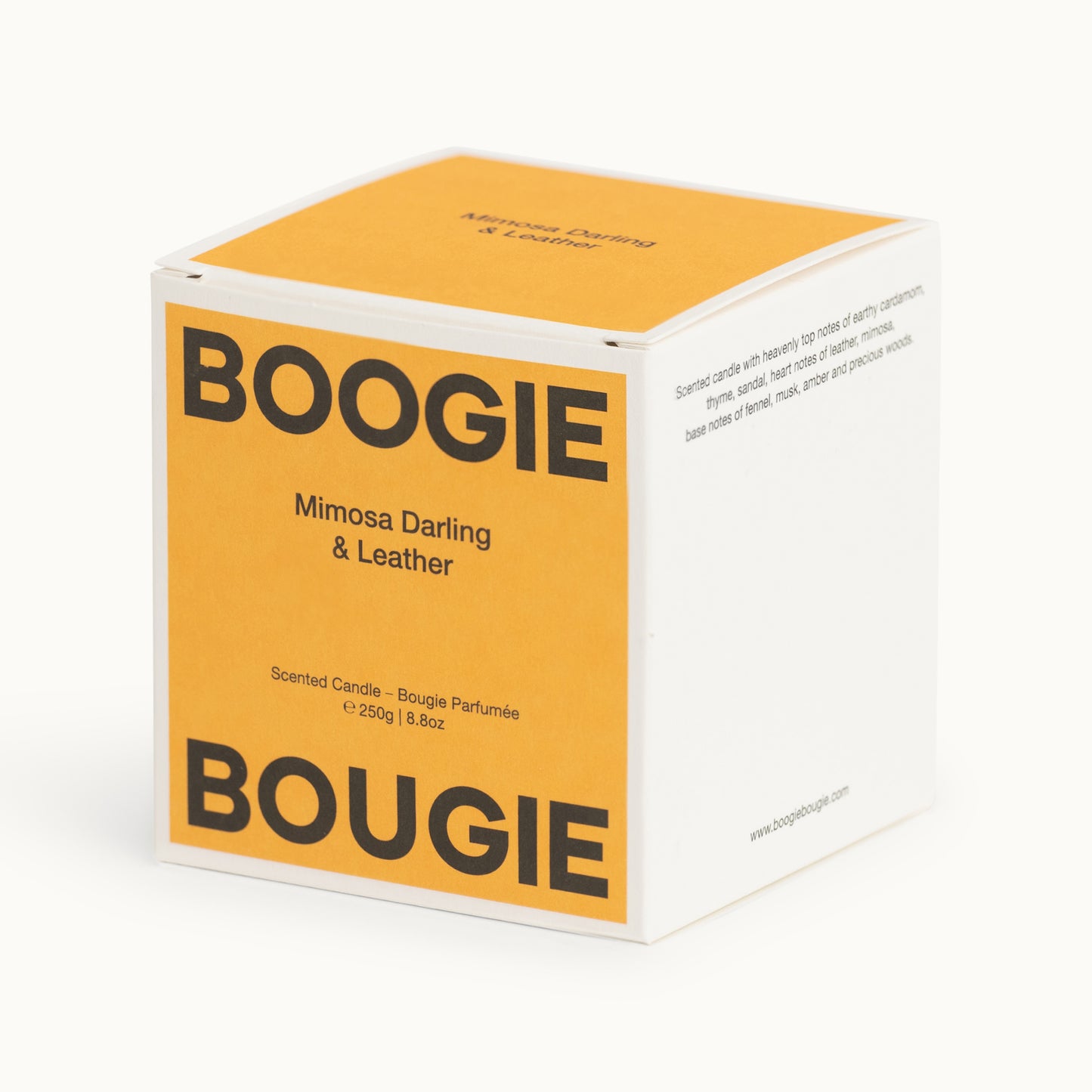 Duftkerze | Mimosa Darling & Leather von Boogie Bougie