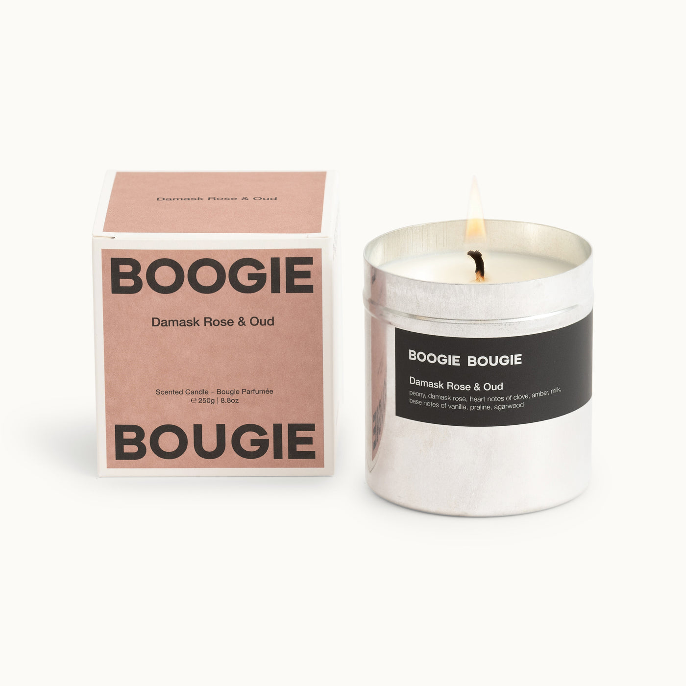 Duftkerze Damask | Rose & Oud von Boogie Bougie