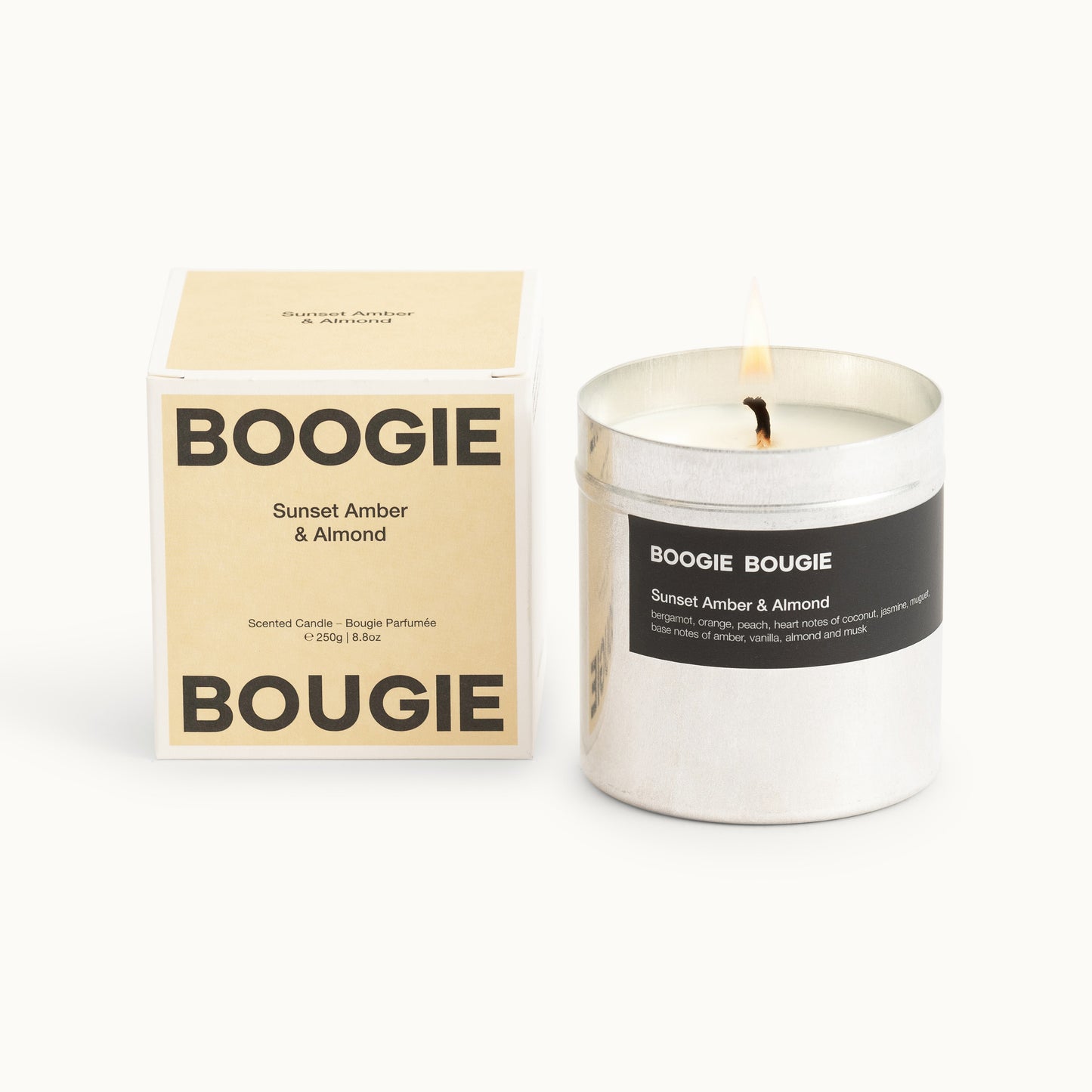 Duftkerze | Sunset Amber & Almond von Boogie Bougie