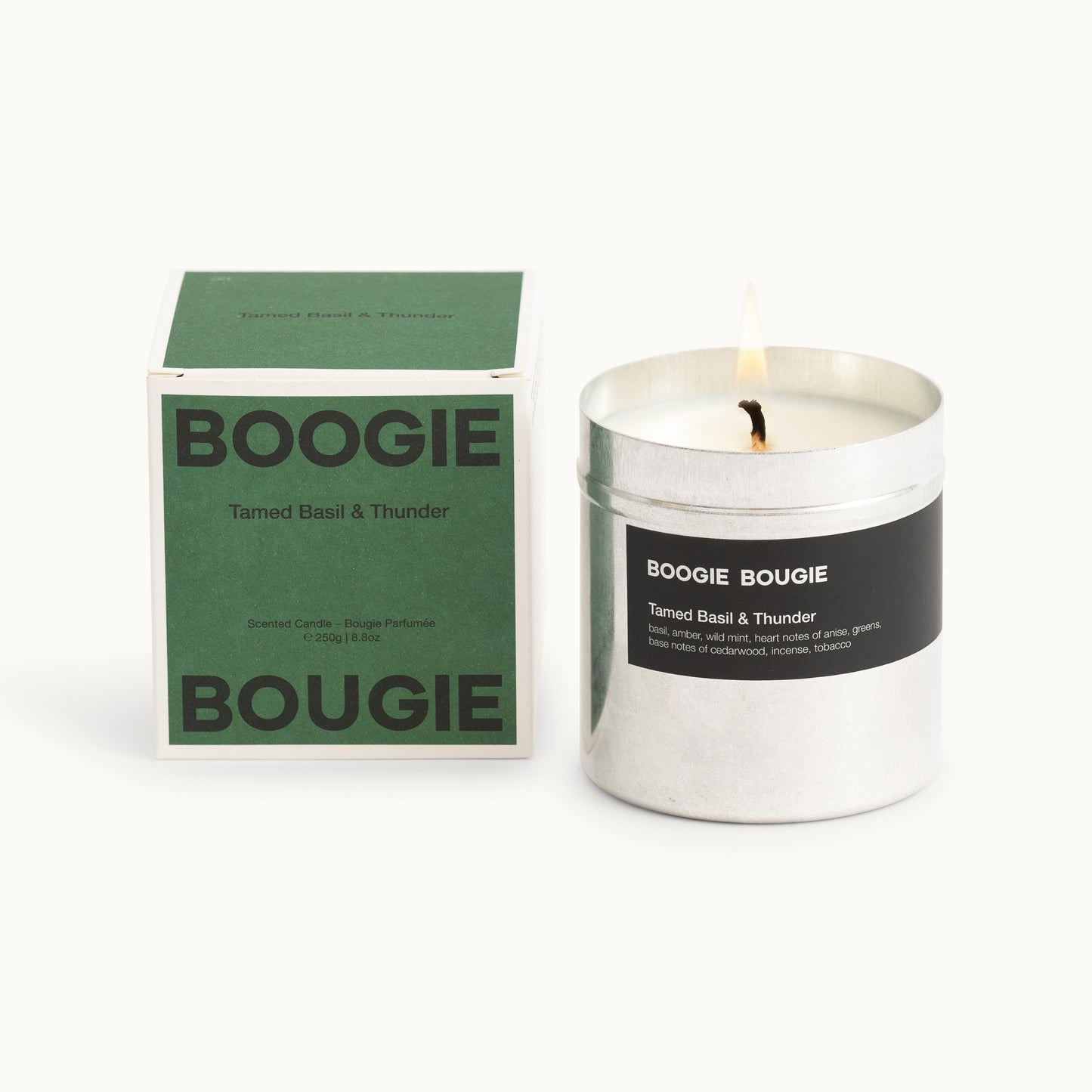 Duftkerze | Tamed Basil & Thunder von Boogie Bougie