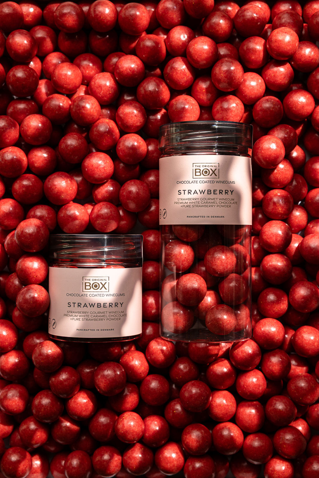 Gourmet-Weingummi Strawberry in Karamellschokolade 110g von The Box