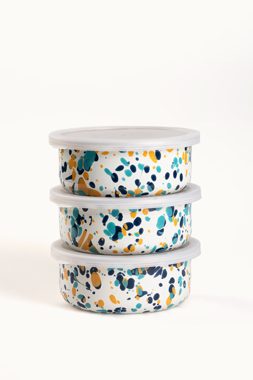 Emaille Dose Multicolor Splash von Crow Canyon