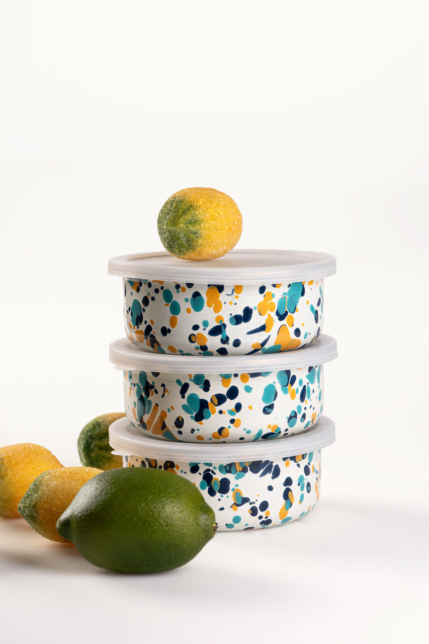 Emaille Dose Multicolor Splash von Crow Canyon