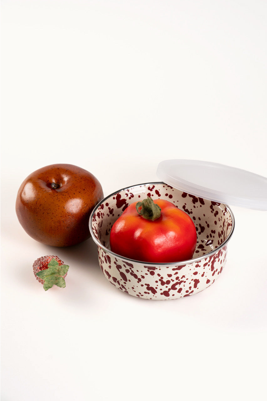 Emaille Dose Burgundy Splash von Crow Canyon