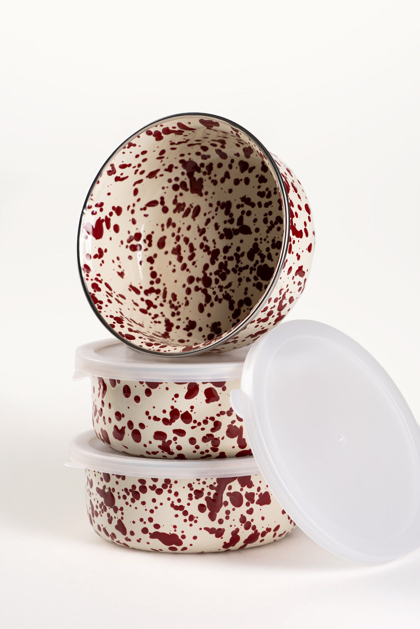 Emaille Dose Burgundy Splash von Crow Canyon
