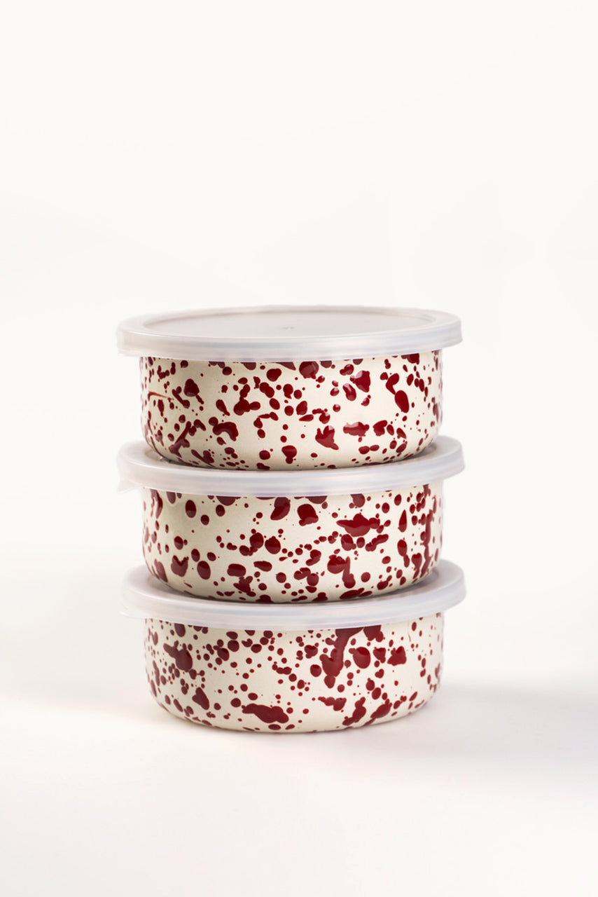 Emaille Dose Burgundy Splash von Crow Canyon