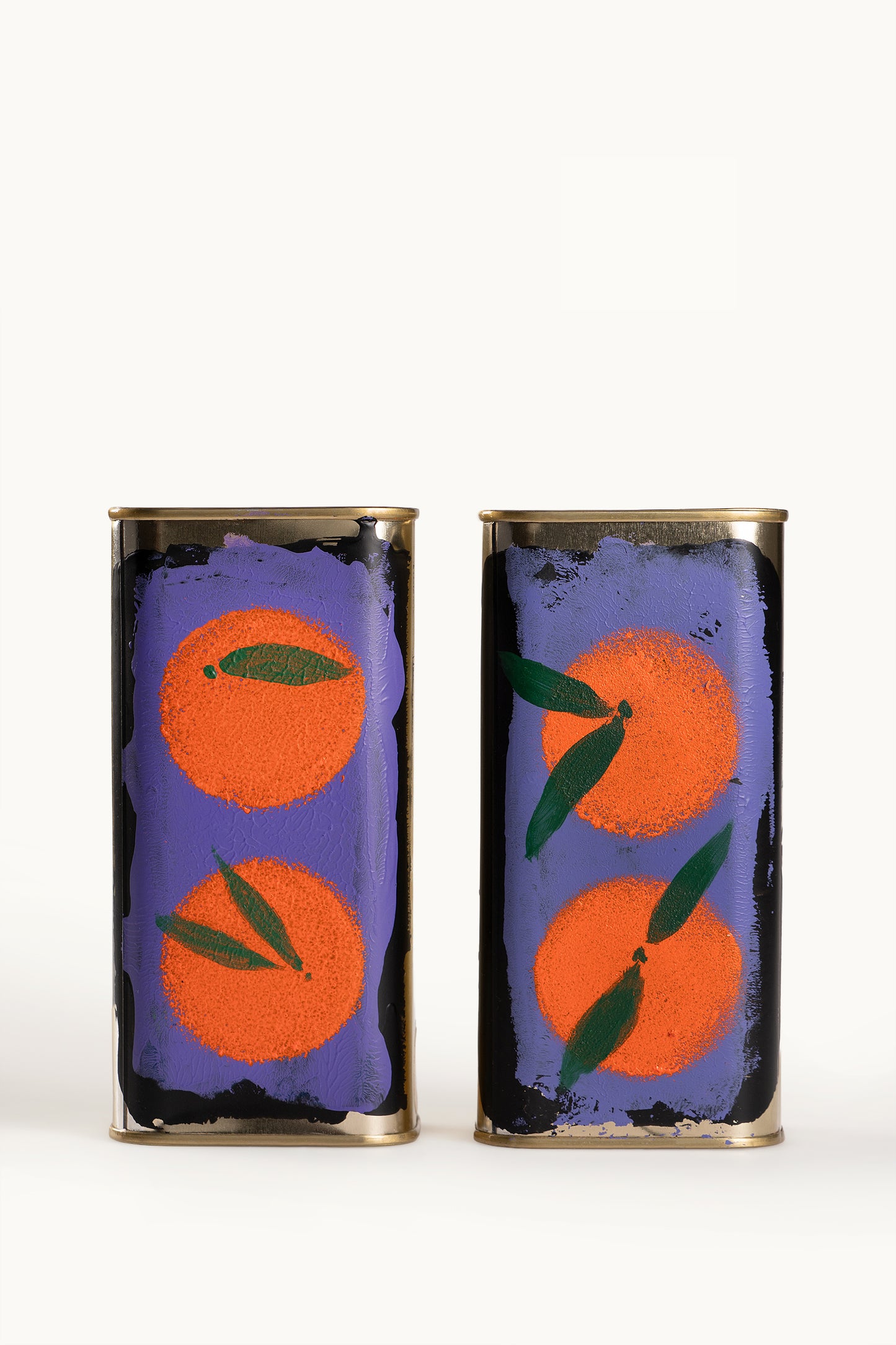 Bio-Olivenöl im handbemalten Kanister à 500 ml | Orangen