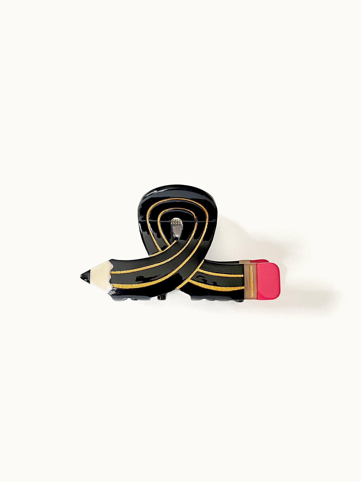 Haarklammer Bleistift | Schwarz