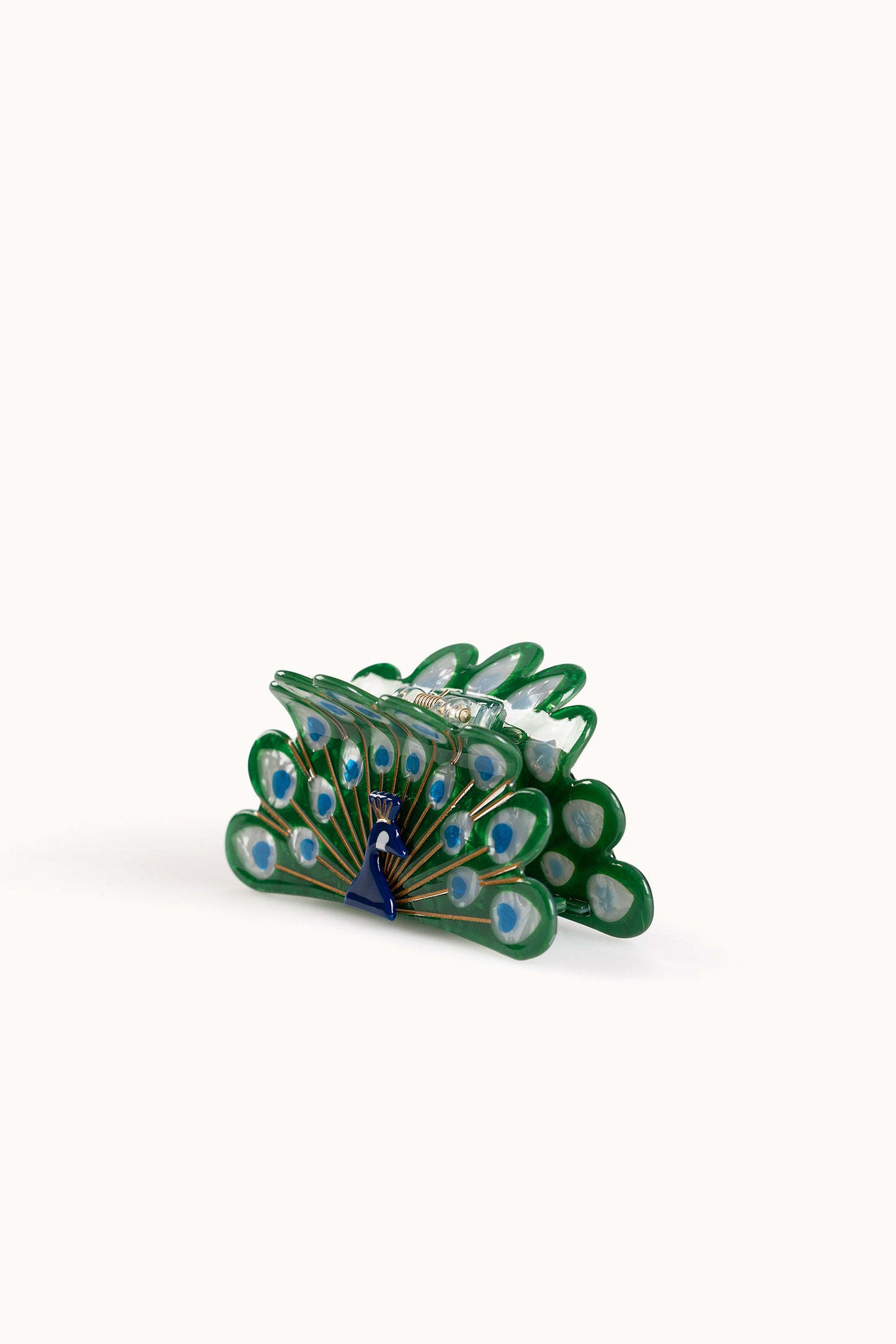 Haarklammer Pfau
