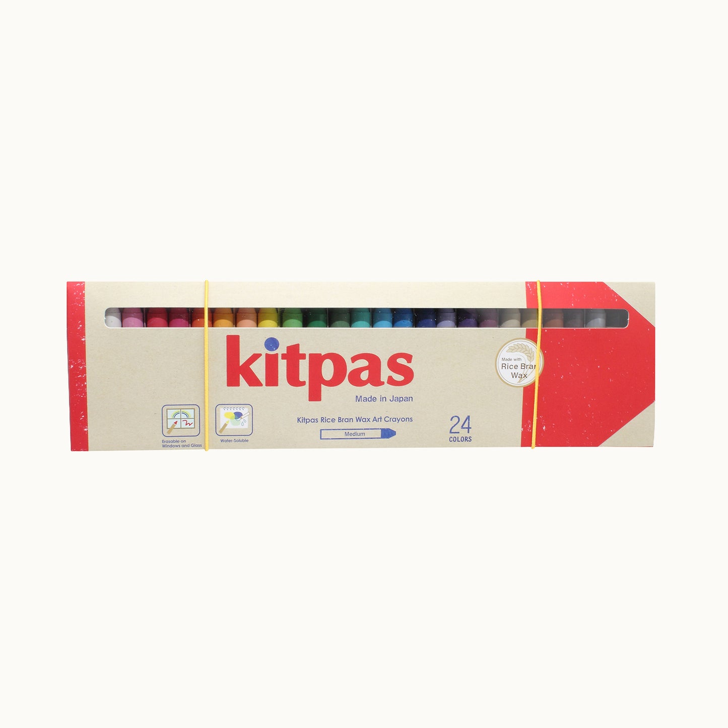 Kitpas Rice Bran Wax Art Crayons | 24er-Set Expert