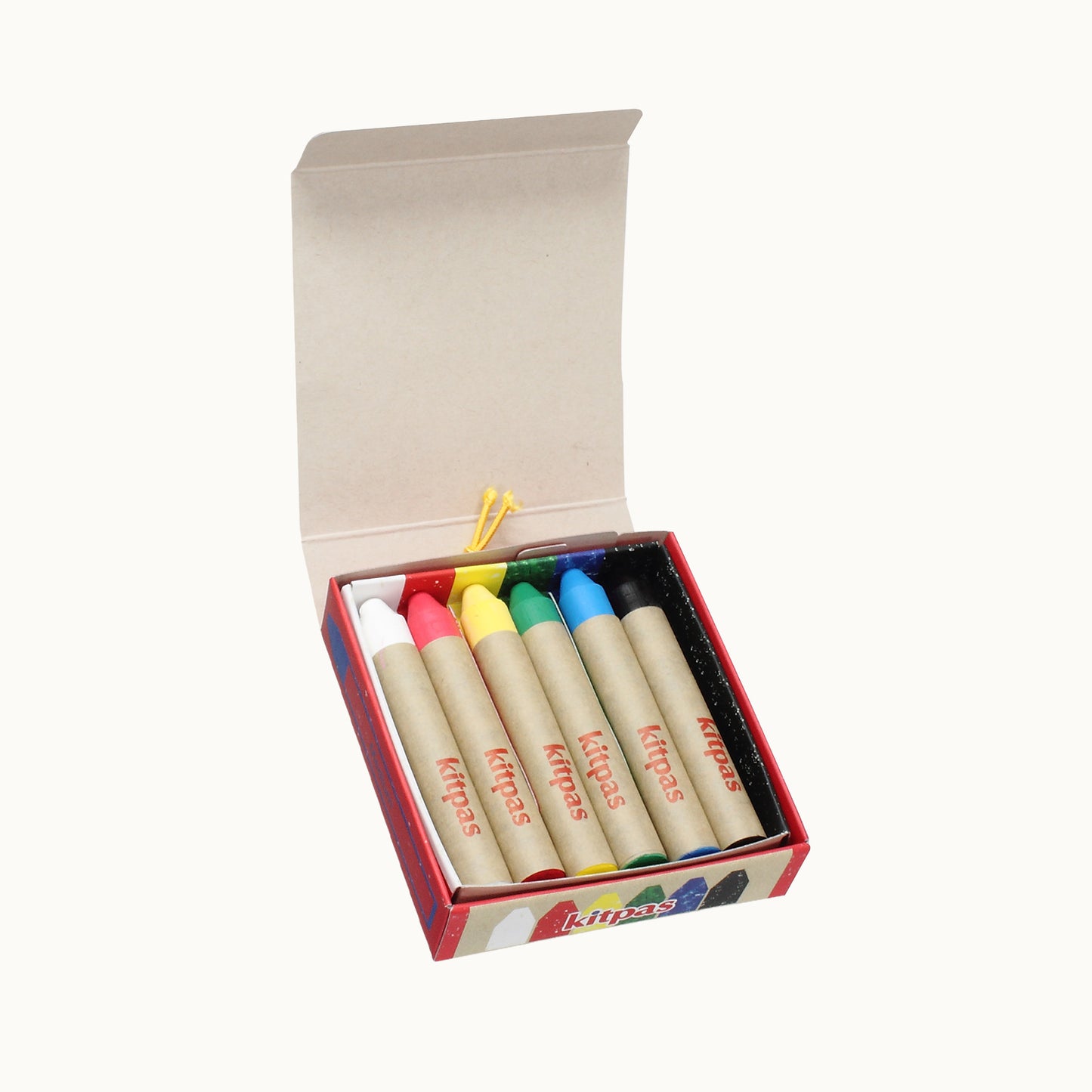 Kitpas Rice Bran Wax Art Crayons | 6er-Set Basic
