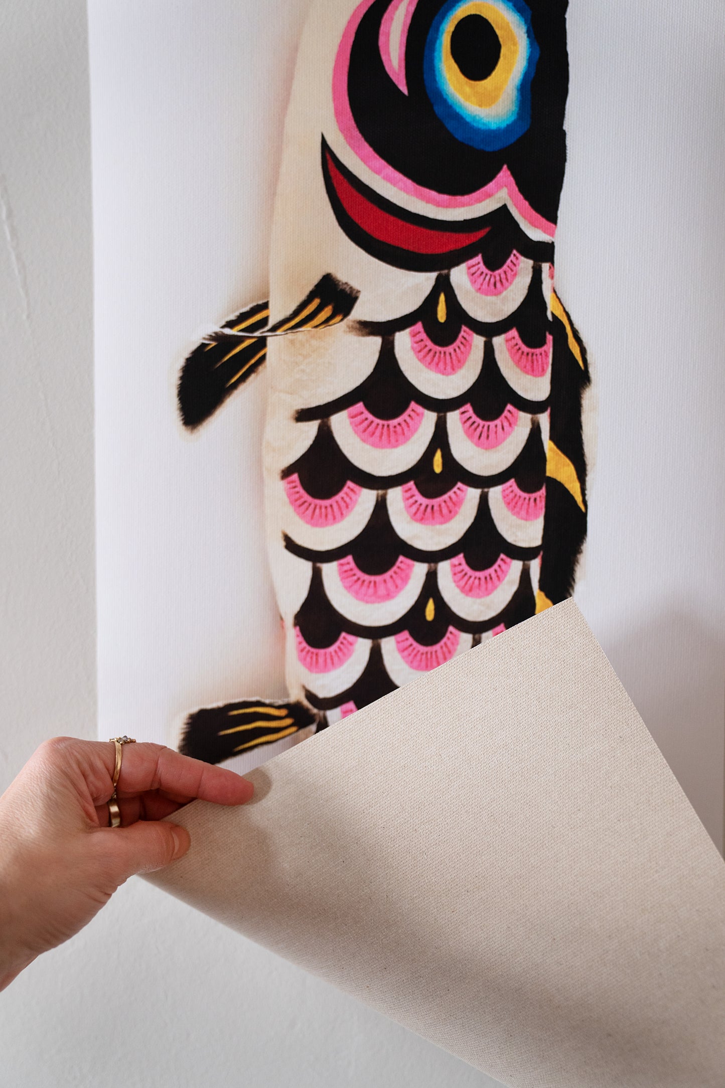 Kunstdruck Koi auf Leinwand