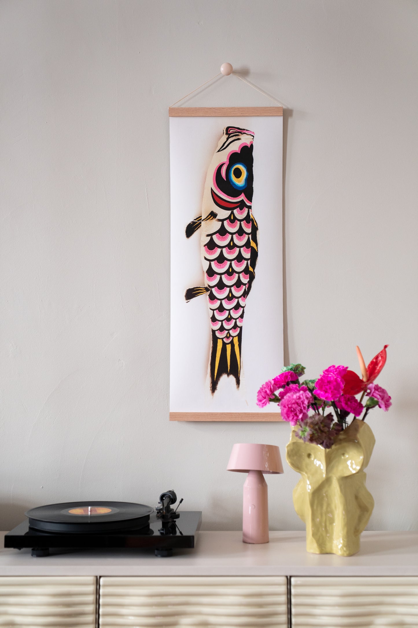 Kunstdruck Koi auf Leinwand