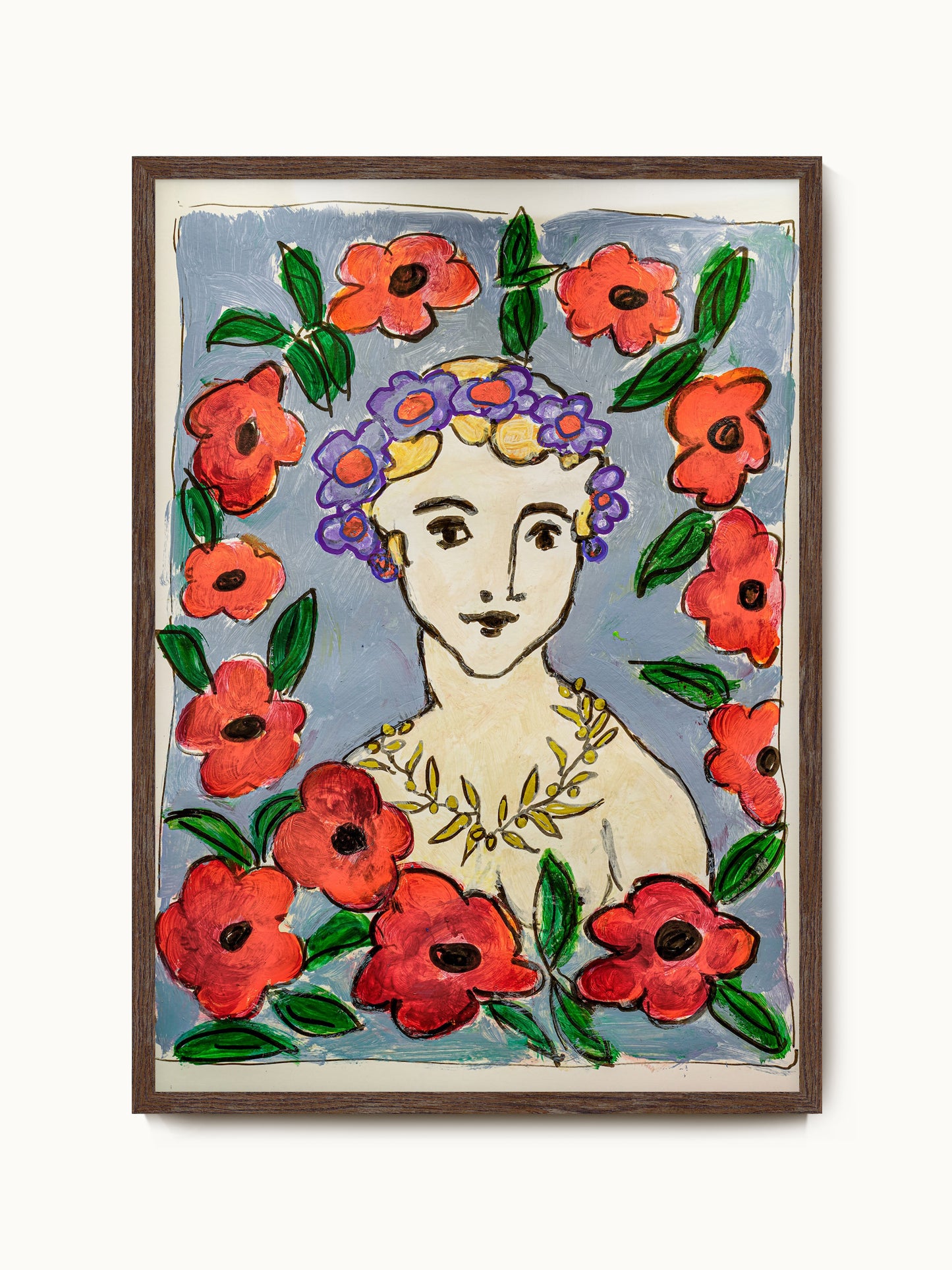 Kunstdruck „Lady in Flowers“ | Design by Lisa Geyer