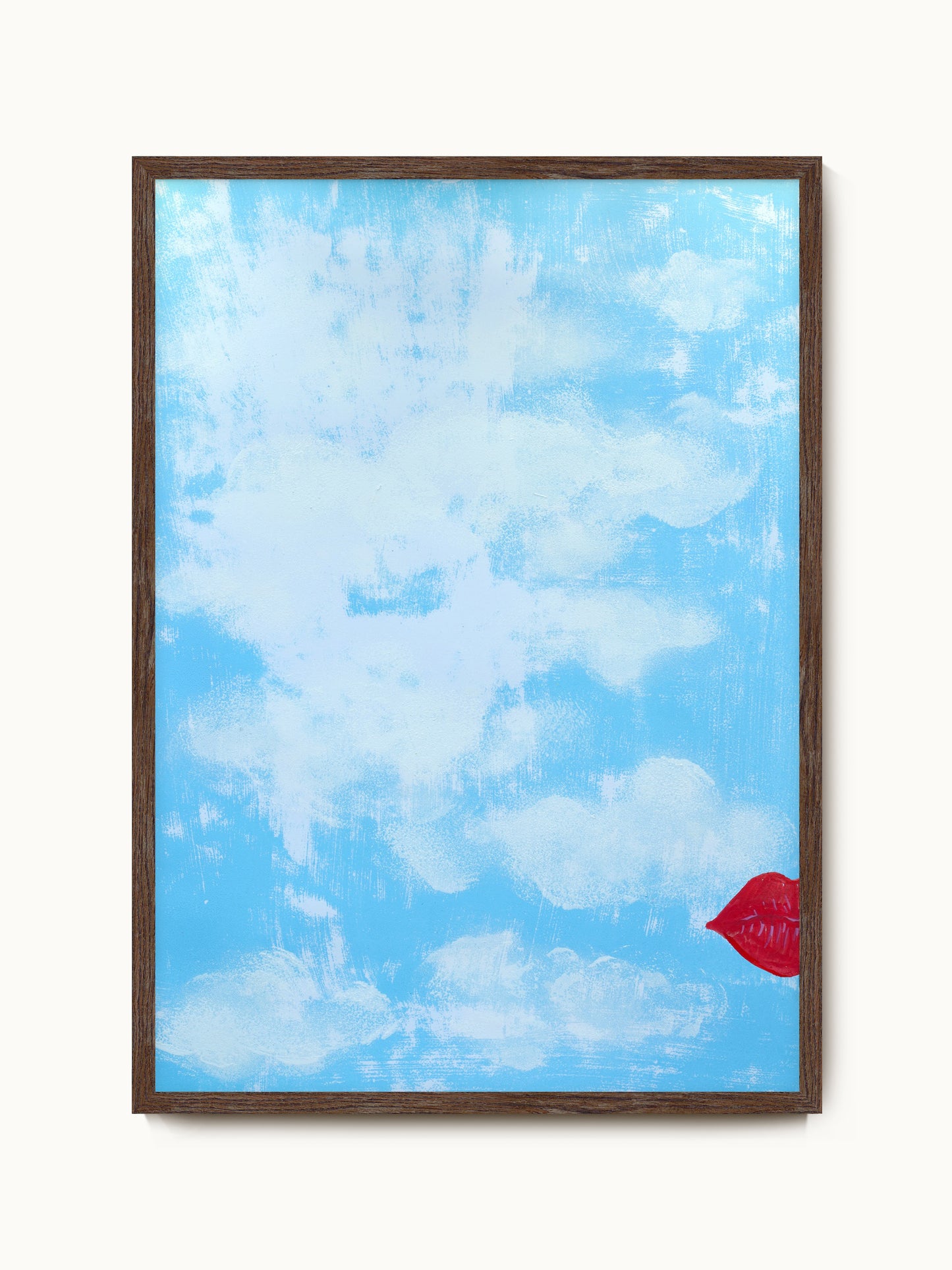 Kunstdruck „Kussmund im Wolkenhimmel“ | Design by Lisa Geyer