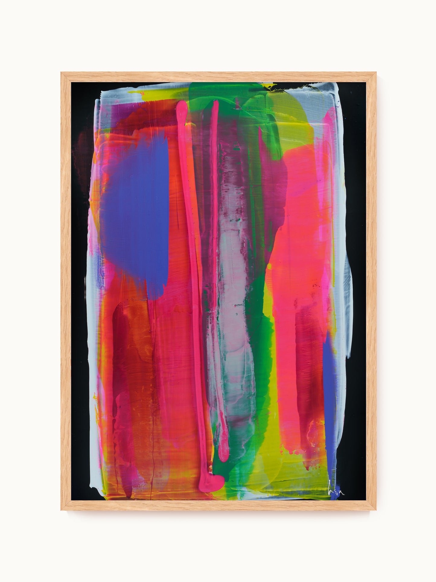Kunstdruck: „Stripes Neon“ | Design by Lisa Geyer
