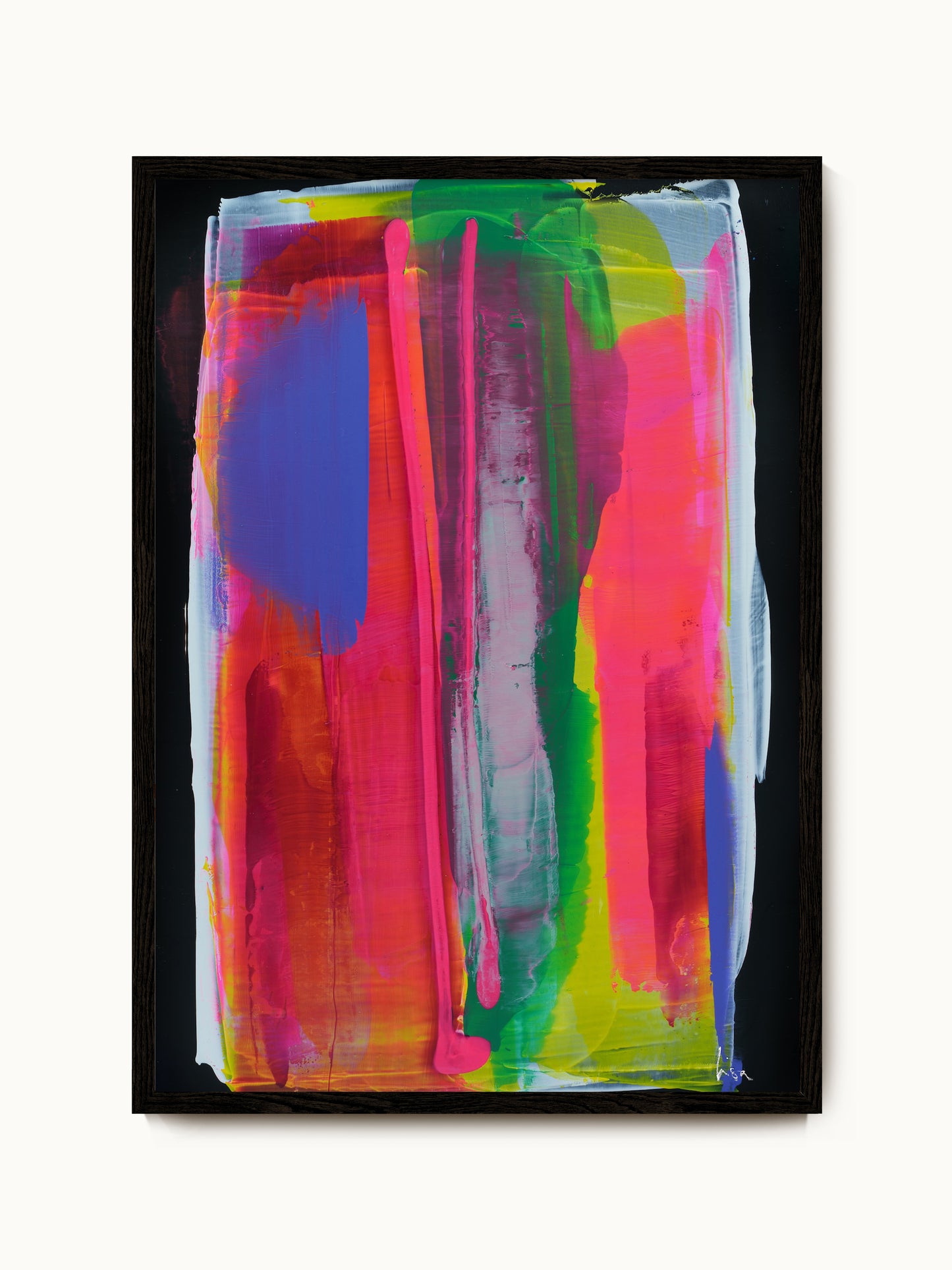 Kunstdruck: „Stripes Neon“ | Design by Lisa Geyer