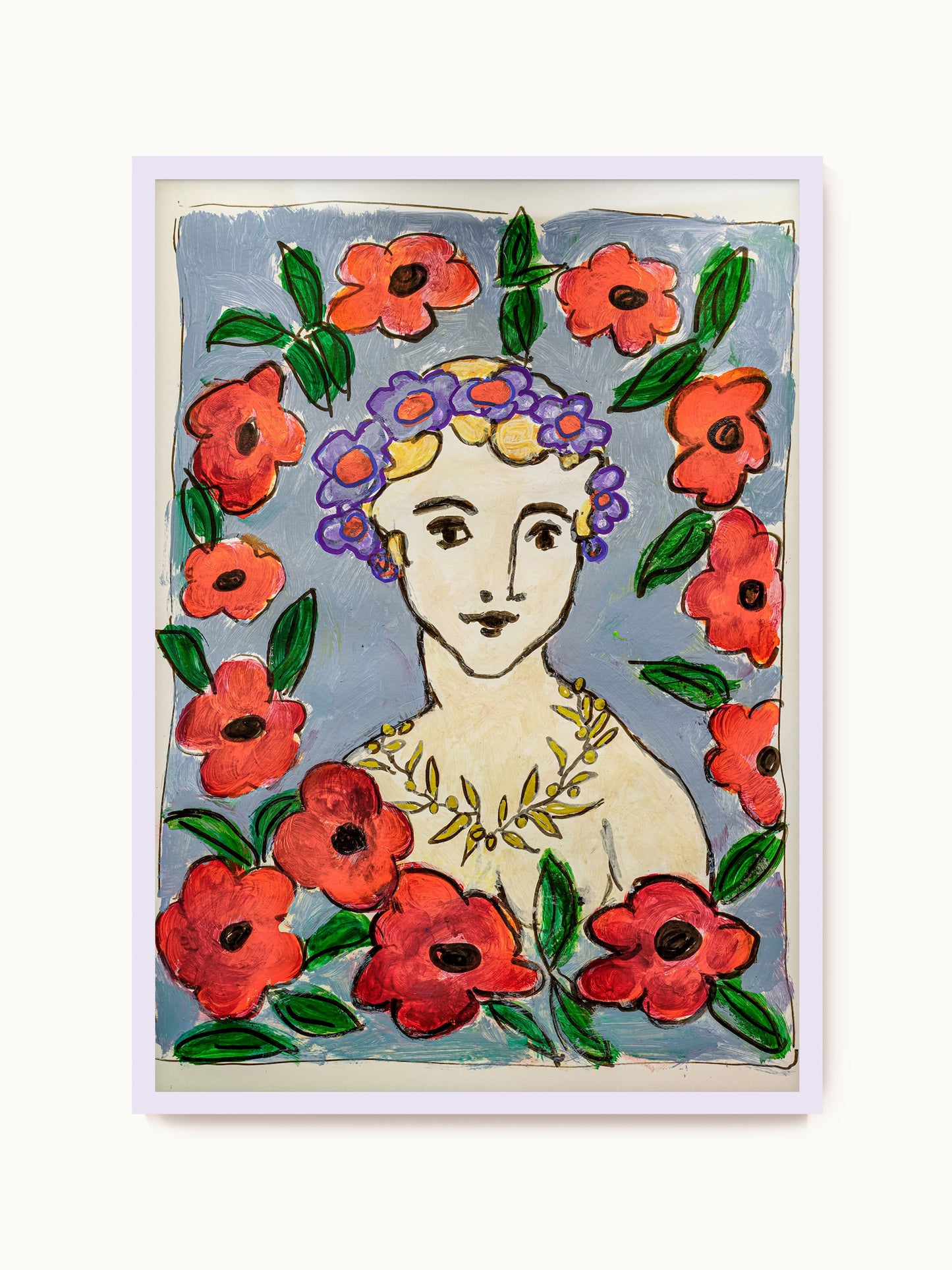 Kunstdruck „Lady in Flowers“ | Design by Lisa Geyer