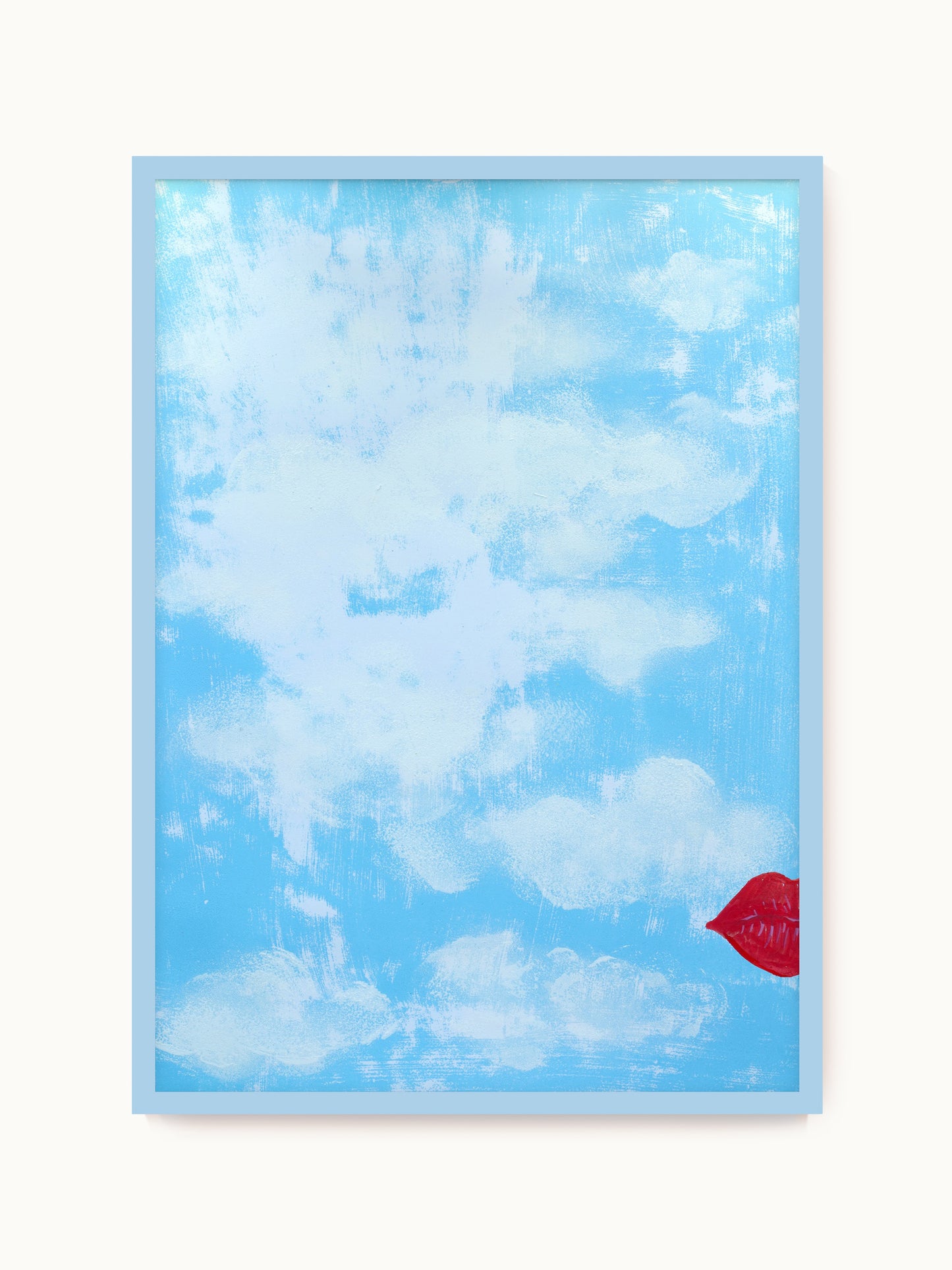 Kunstdruck „Kussmund im Wolkenhimmel“ | Design by Lisa Geyer