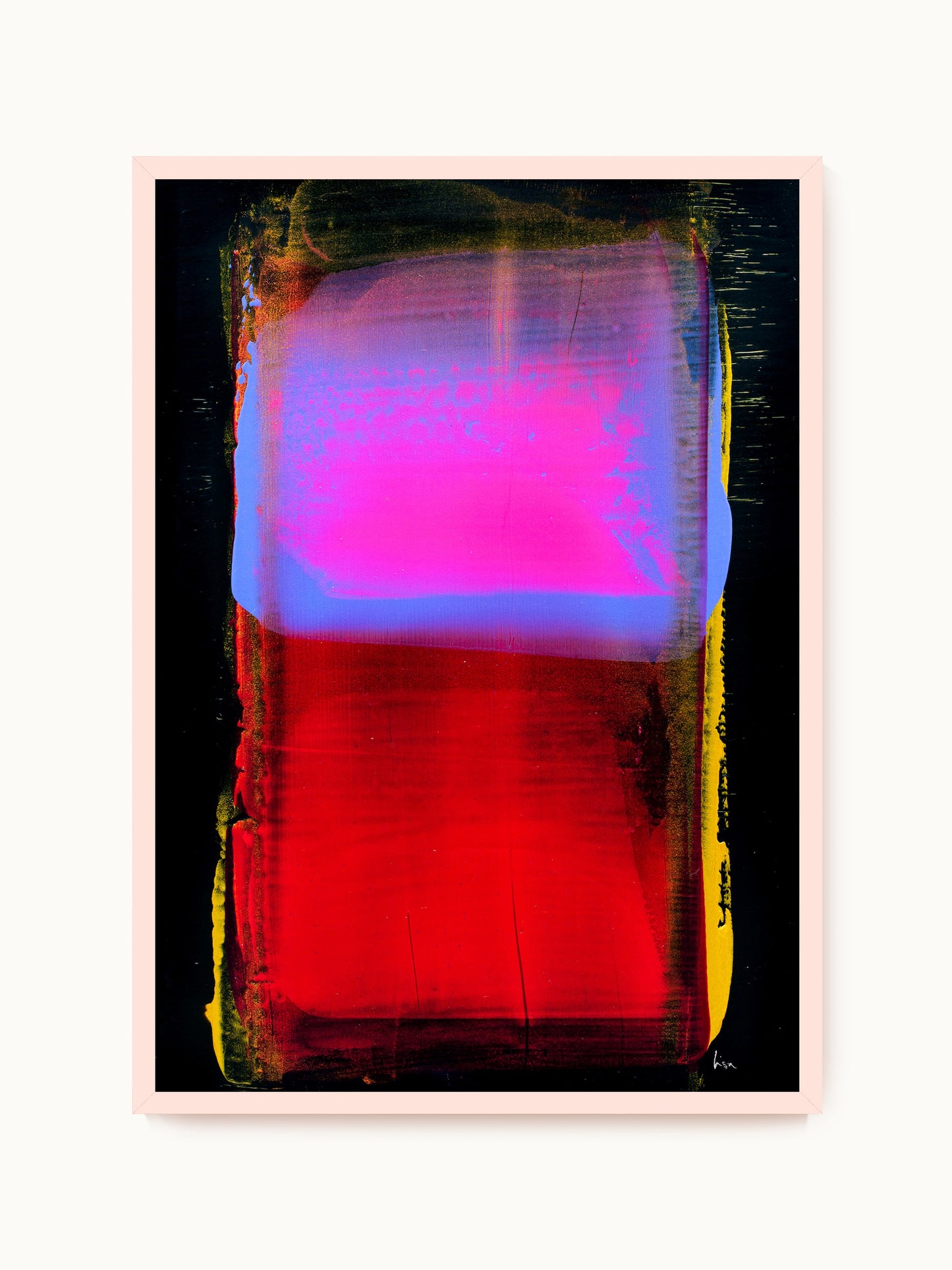 Kunstdruck „Rothko Hommage (Pink, Blau & Rot)“ | Design by Lisa Geyer