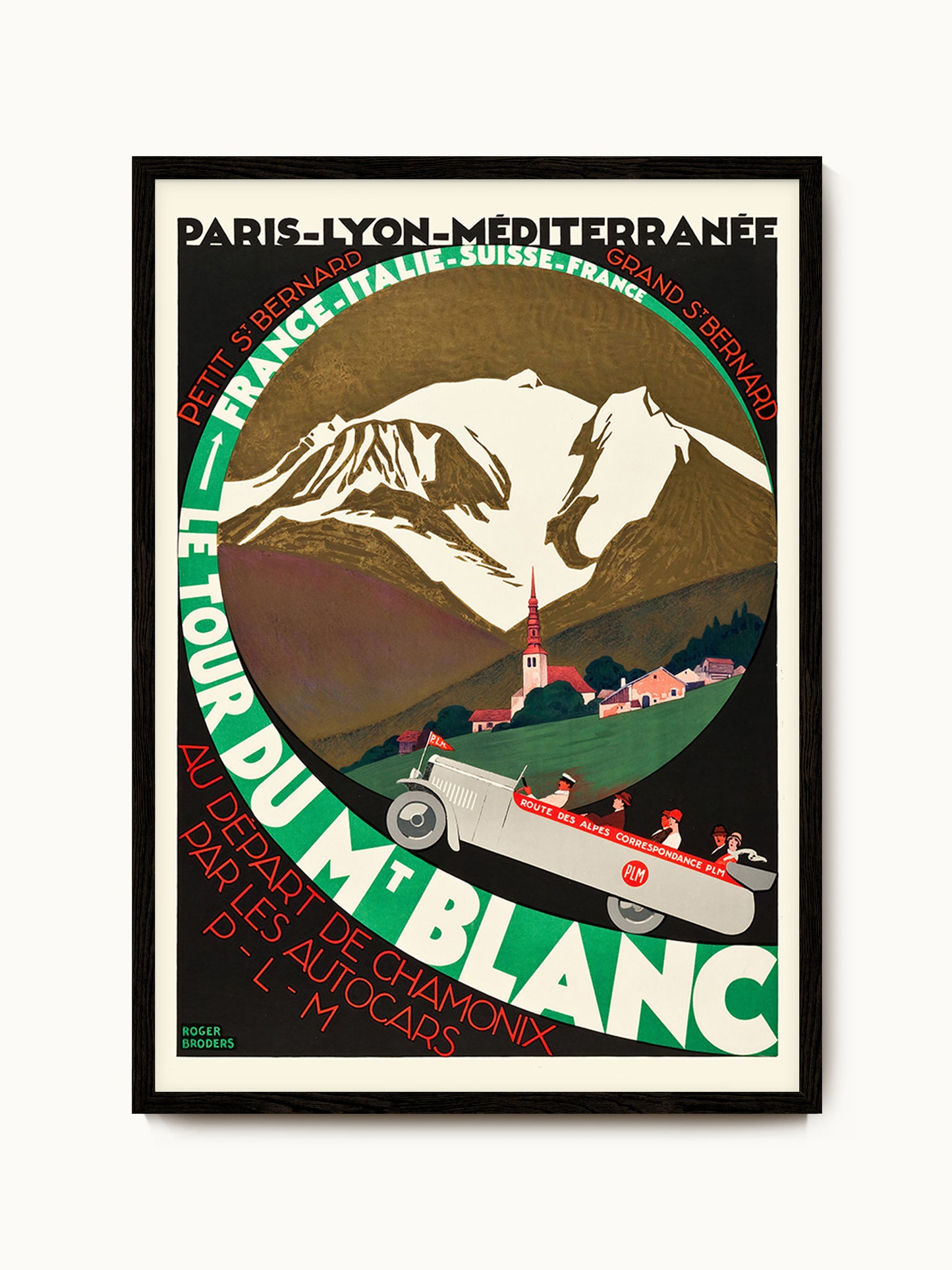 Kunstdruck Roger Broders | Le tour du Mont Blanc