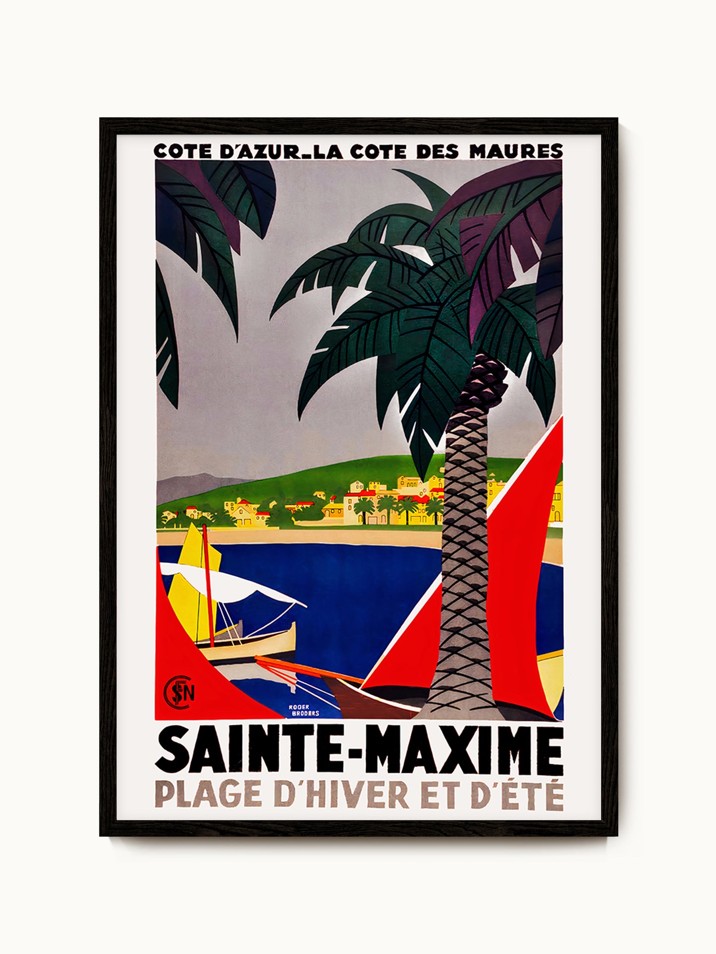 Kunstdruck Roger Broders | Saint-Maxime
