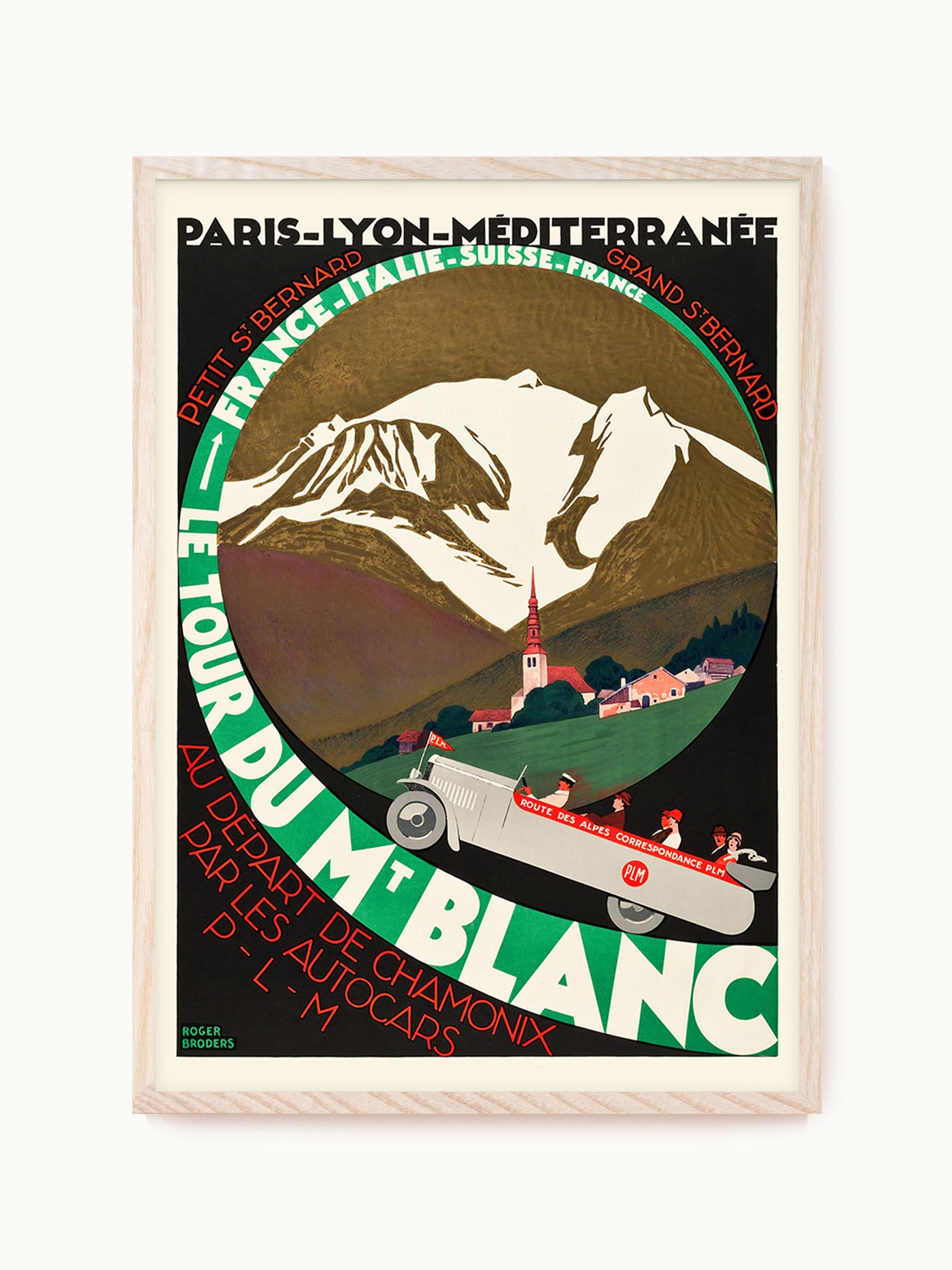 Kunstdruck Roger Broders | Le tour du Mont Blanc