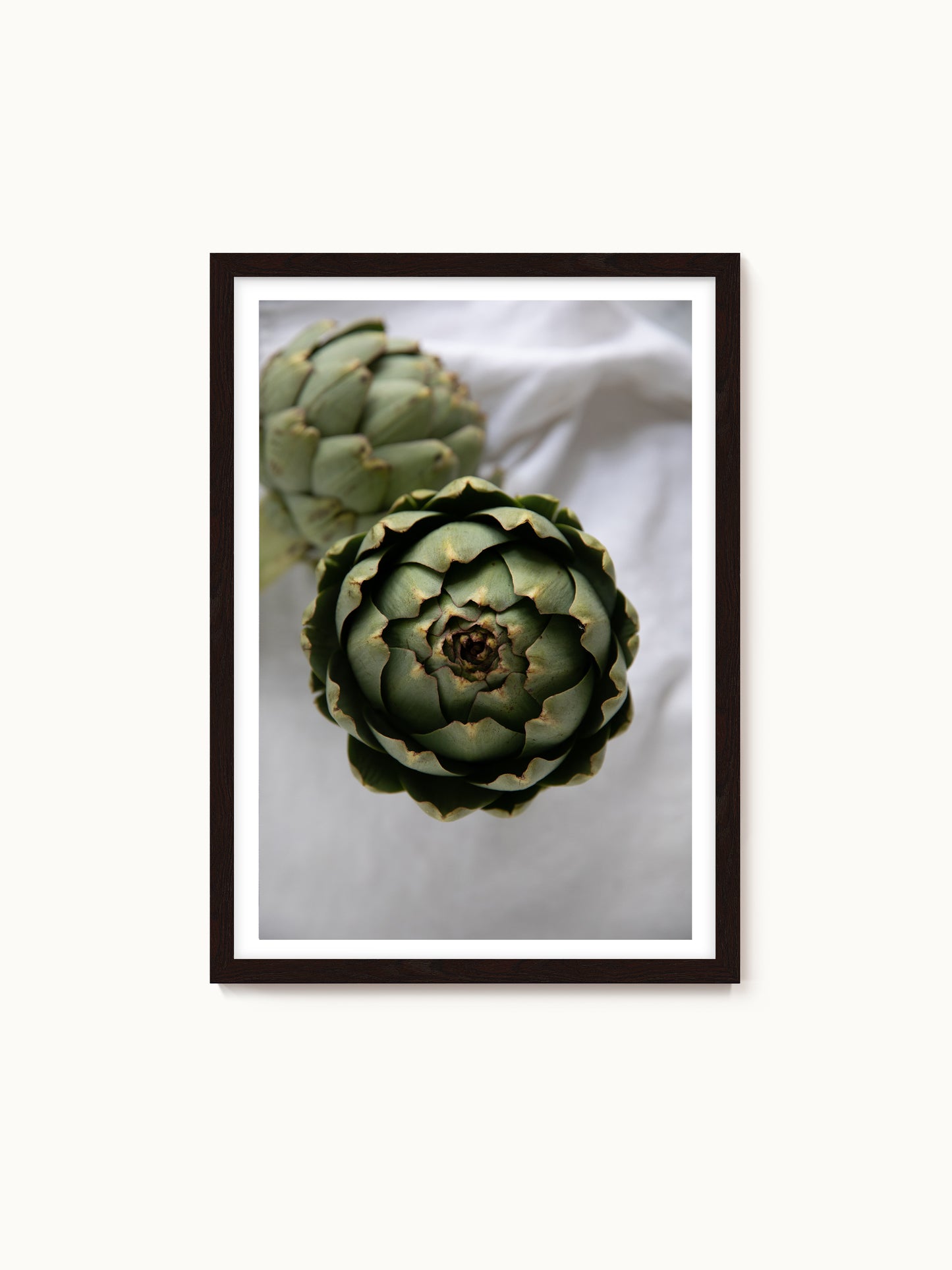 Fotografie-Print „Macro-Aufnahme einer venezianischen Artischocke“ von Saint John