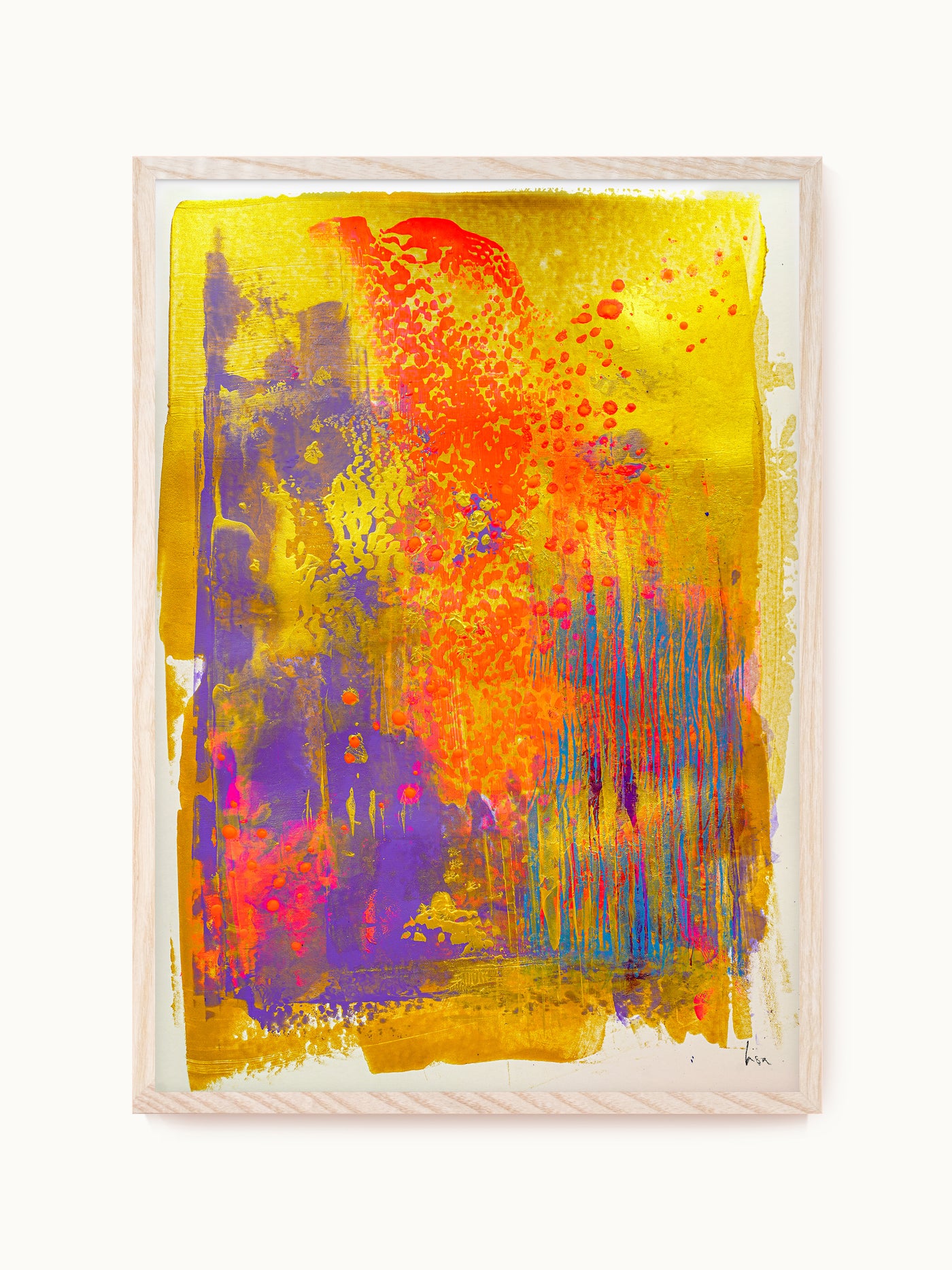 Kunstdruck „Goldene Abstraktion“ | Design by Lisa Geyer