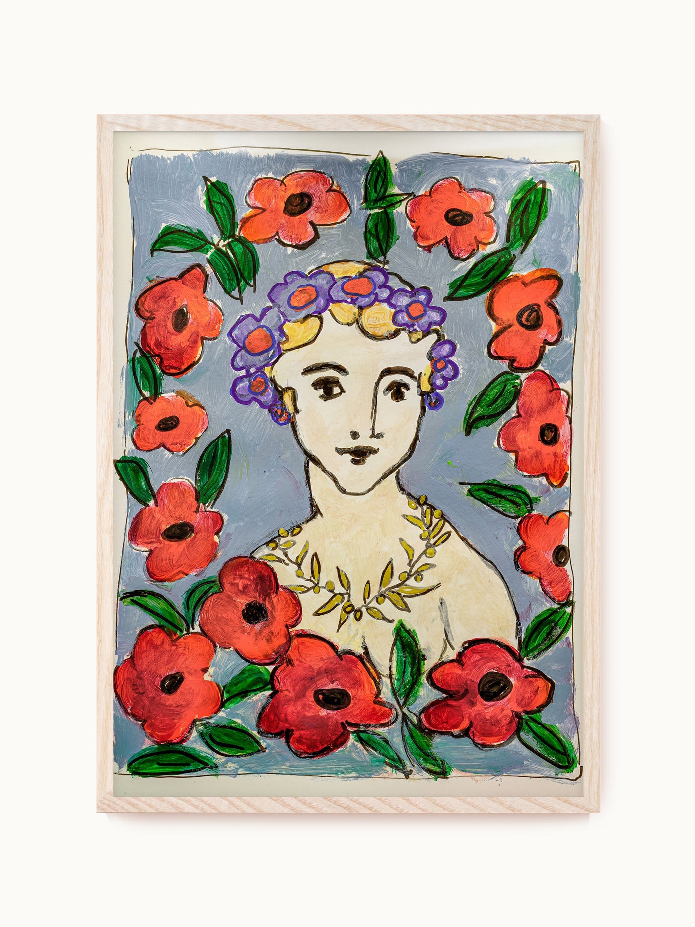 Kunstdruck „Lady in Flowers“ | Design by Lisa Geyer