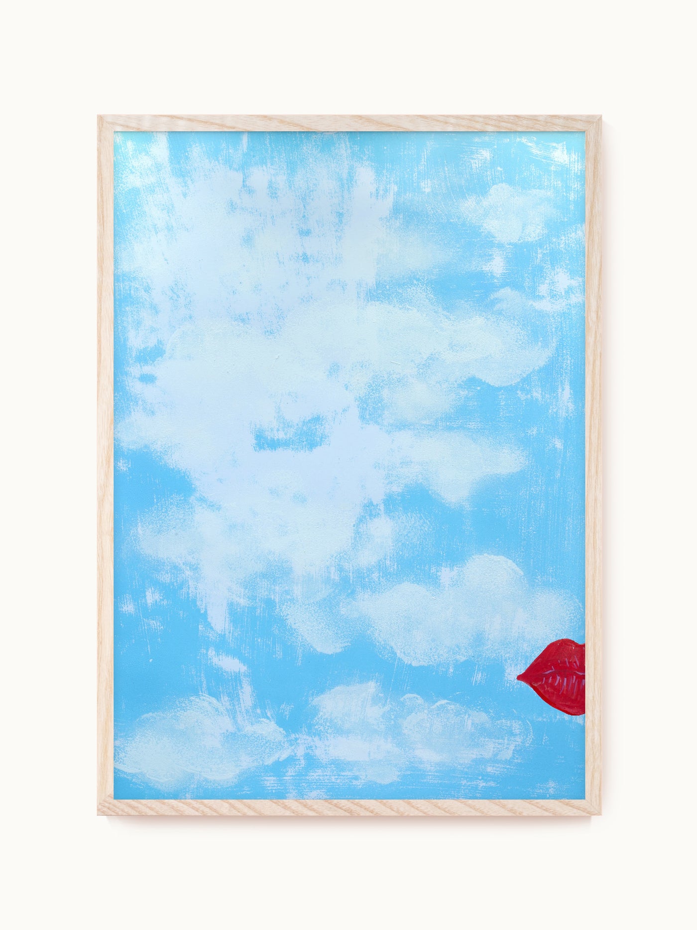 Kunstdruck „Kussmund im Wolkenhimmel“ | Design by Lisa Geyer