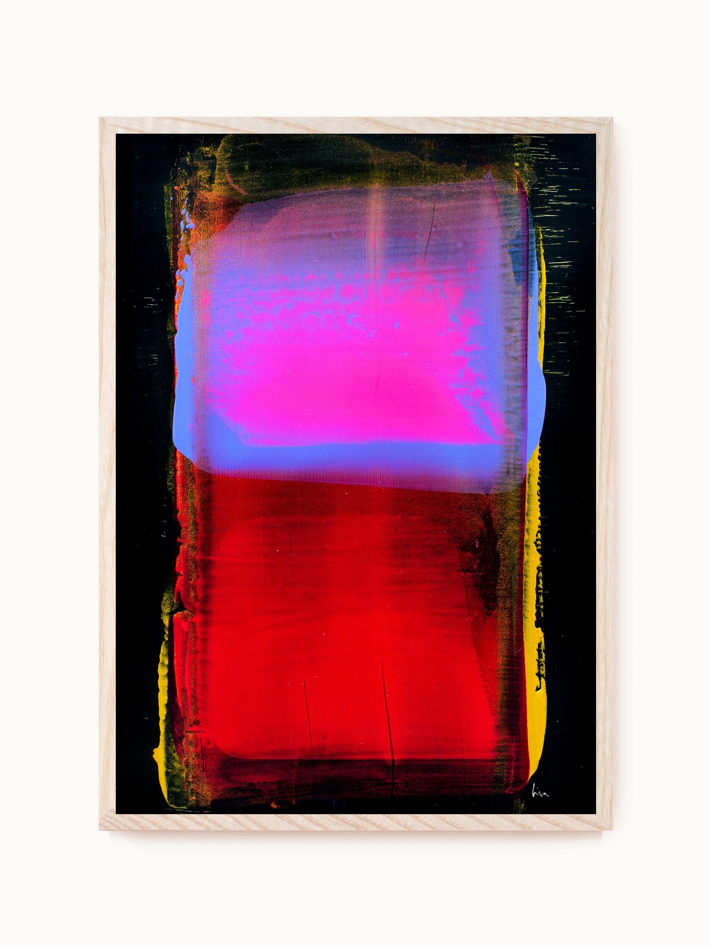 Kunstdruck „Rothko Hommage (Pink, Blau & Rot)“ | Design by Lisa Geyer