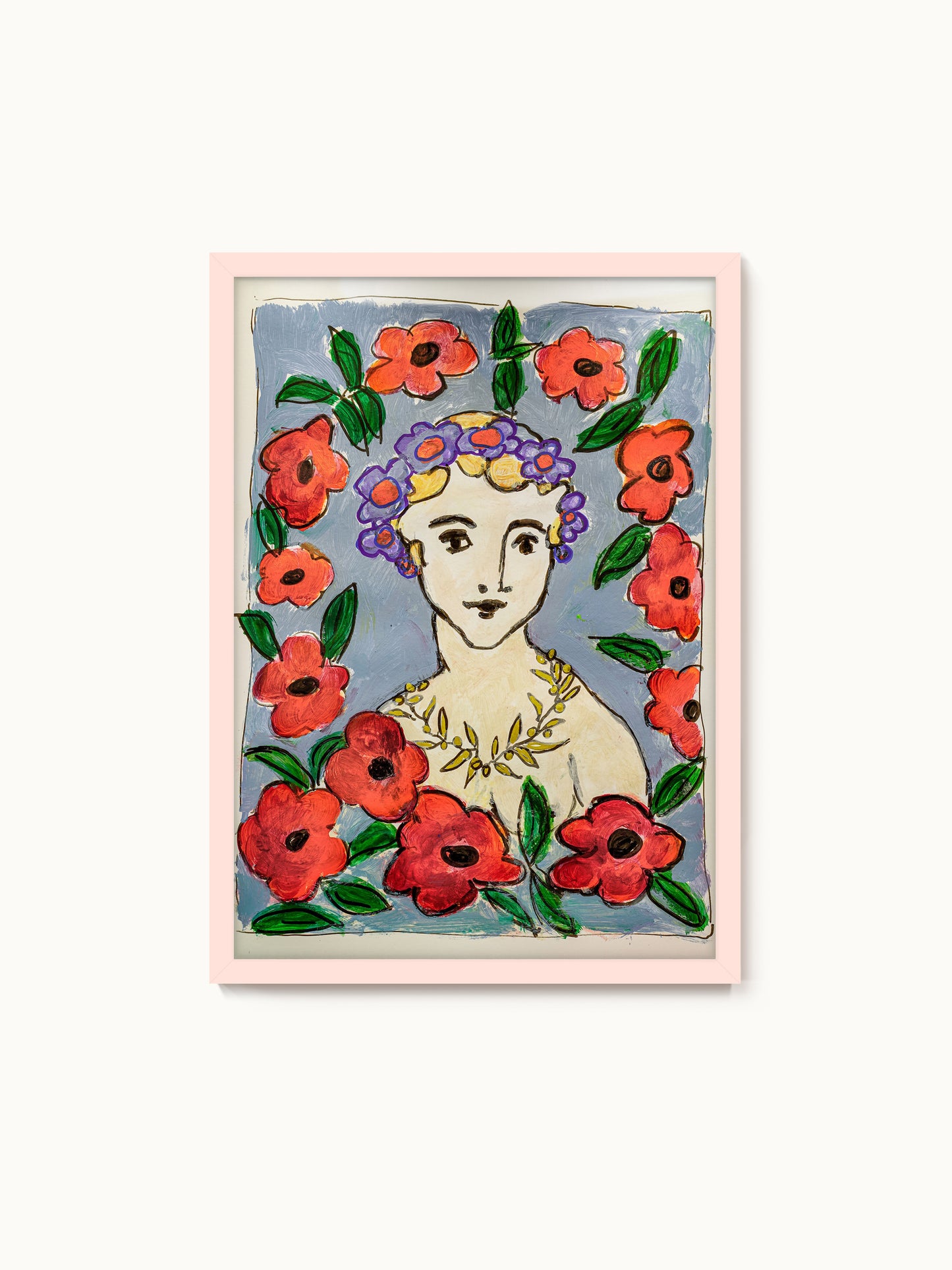 Kunstdruck „Lady in Flowers“ | Design by Lisa Geyer