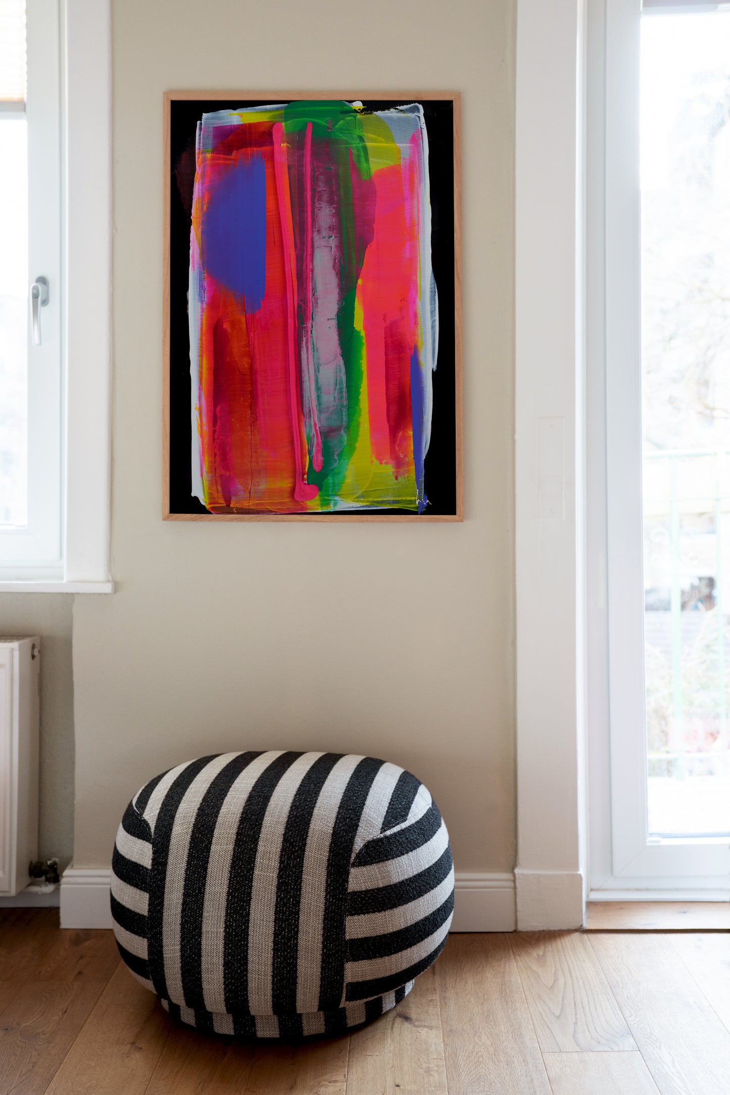 Kunstdruck: „Stripes Neon“ | Design by Lisa Geyer