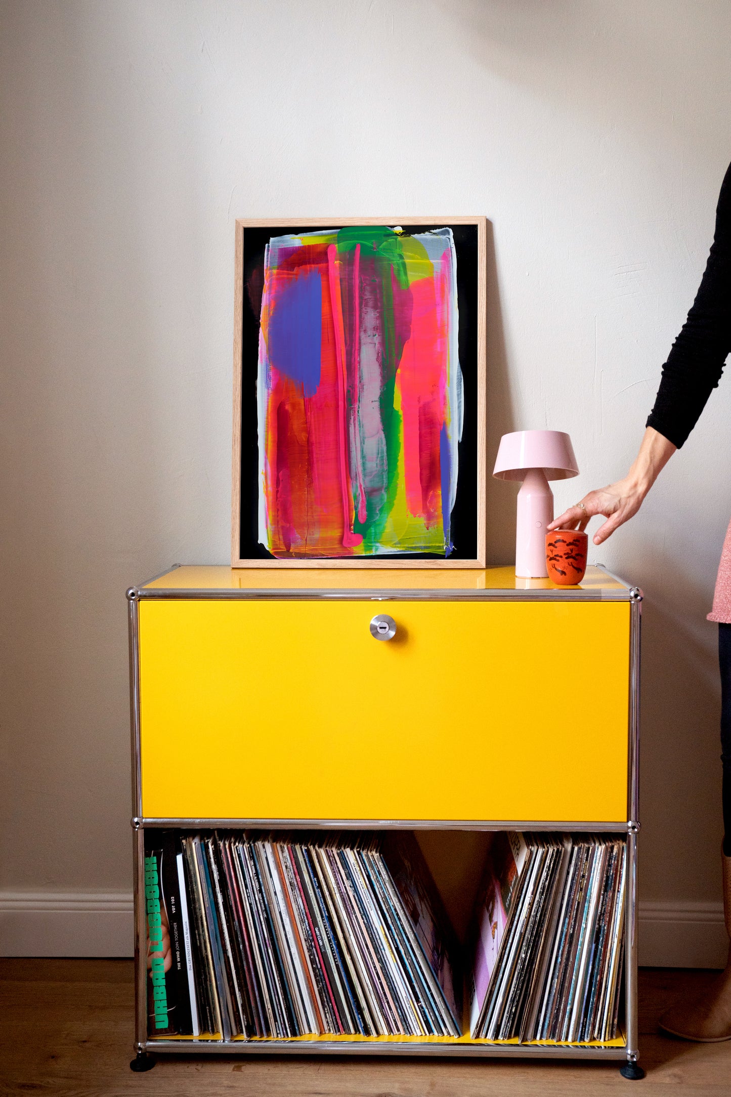 Kunstdruck: „Stripes Neon“ | Design by Lisa Geyer