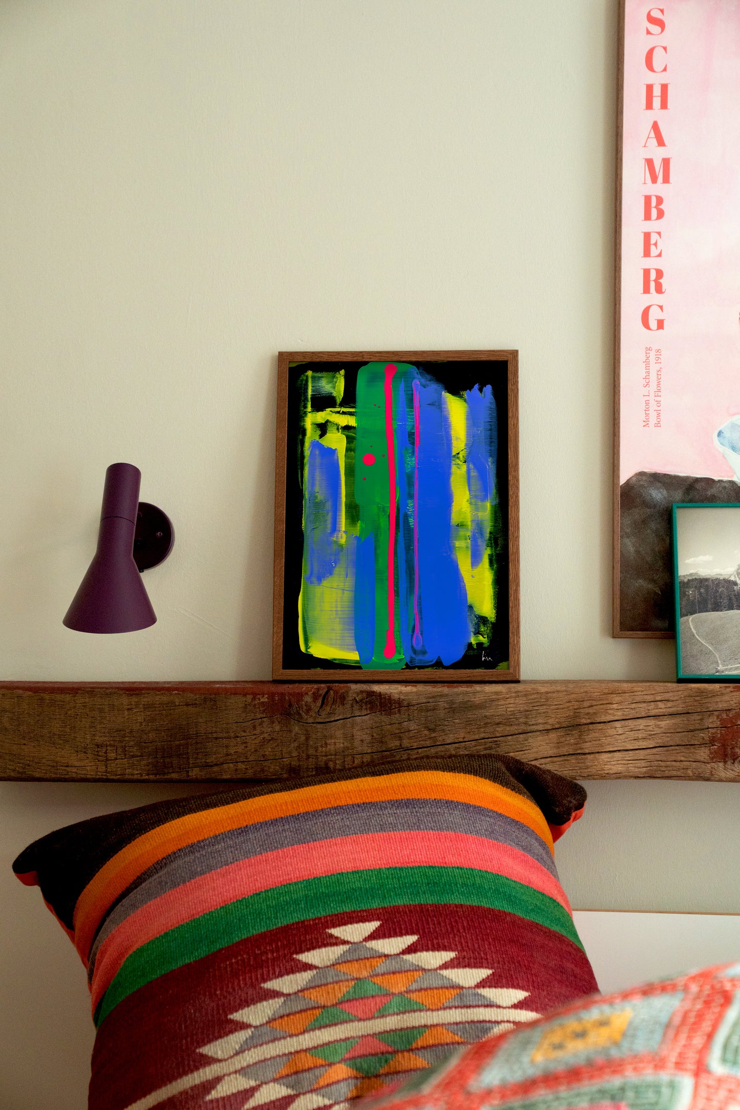 Kunstdruck „Stripes in Blau & Gelb“ | Design by Lisa Geyer