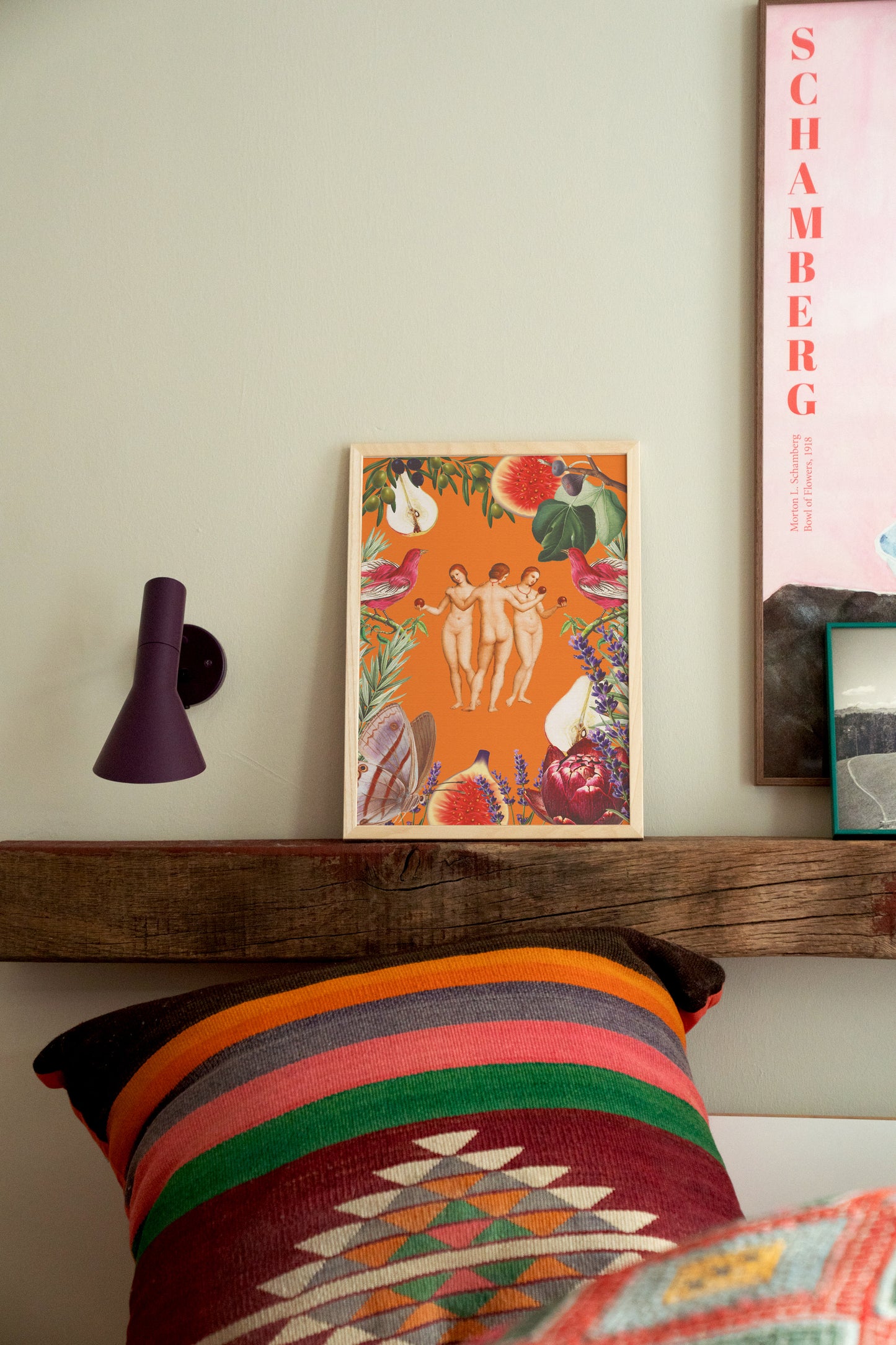 Kunstdruck | Drei Grazien Orange