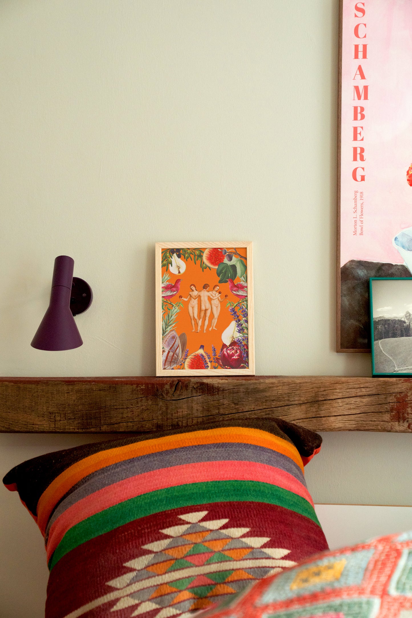 Kunstdruck | Drei Grazien Orange