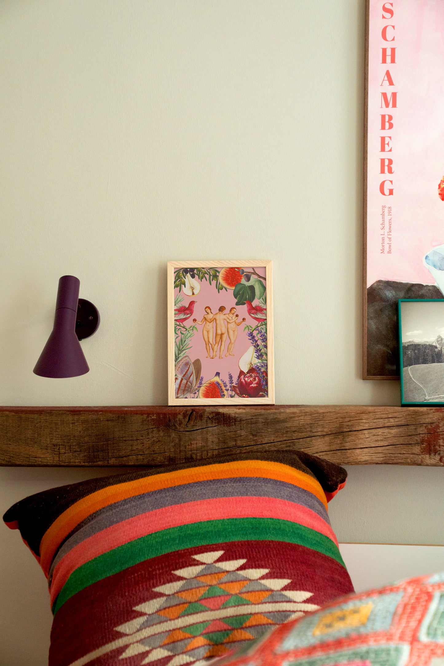 Kunstdruck | Drei Grazien Rosa