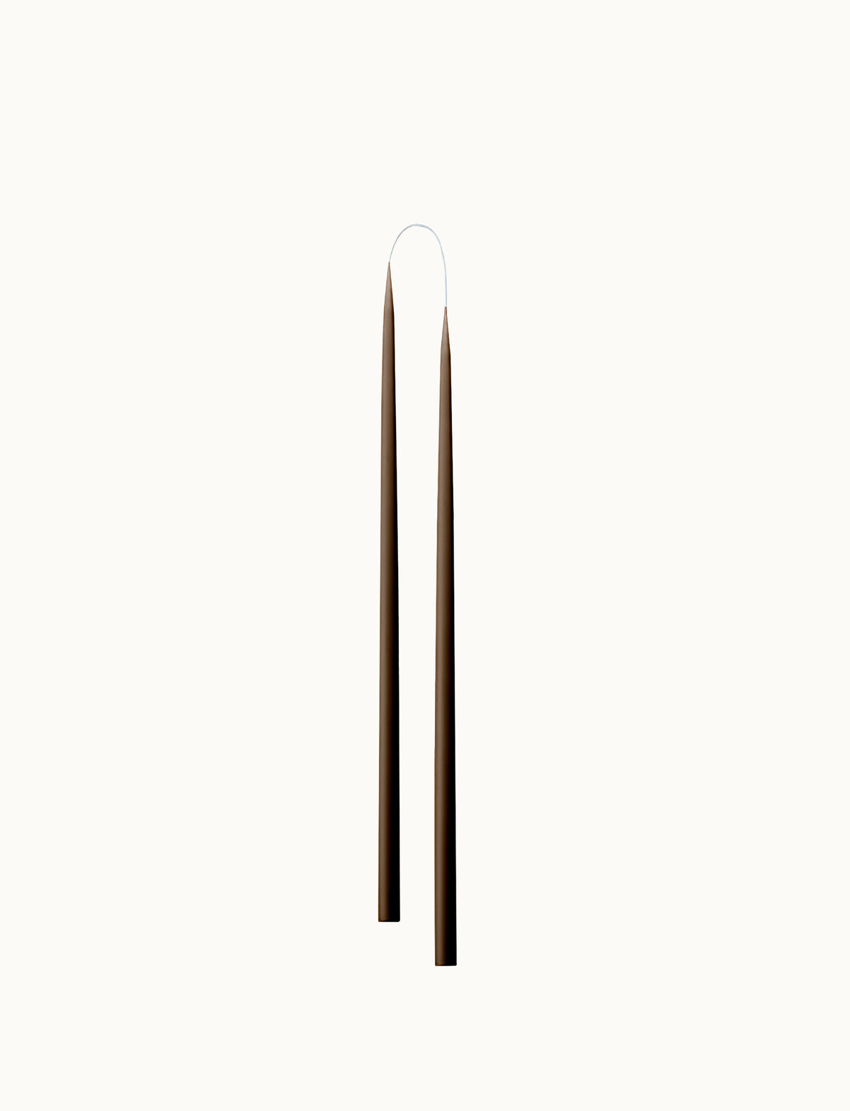 Slim Hand Dipped Candles 2er Paar 28 cm | Chocolate Brown von Kunstindustrien