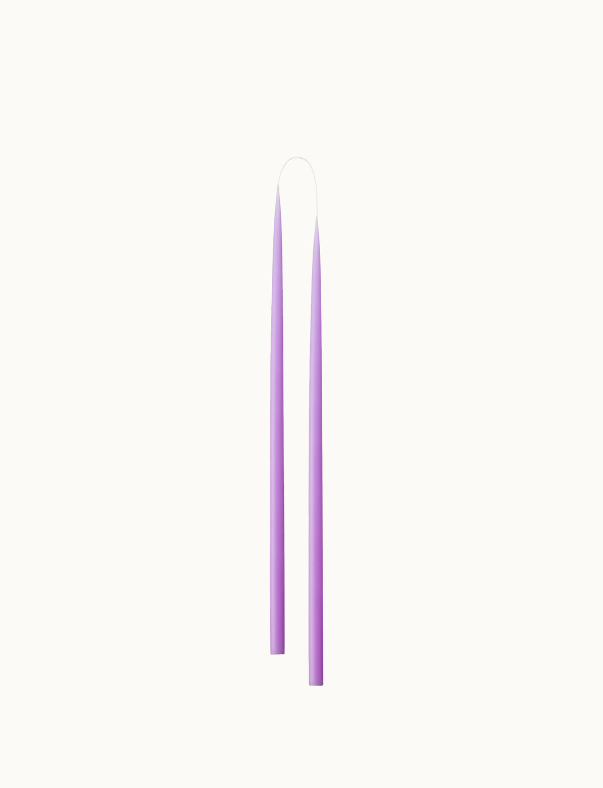 Slim Hand Dipped Candles 2er Paar 28 cm | Pastel Purple von Kunstindustrien