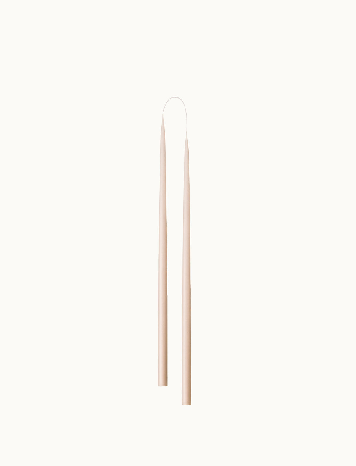 Slim Hand Dipped Candles 2er Paar 28 cm | Nude von Kunstindustrien
