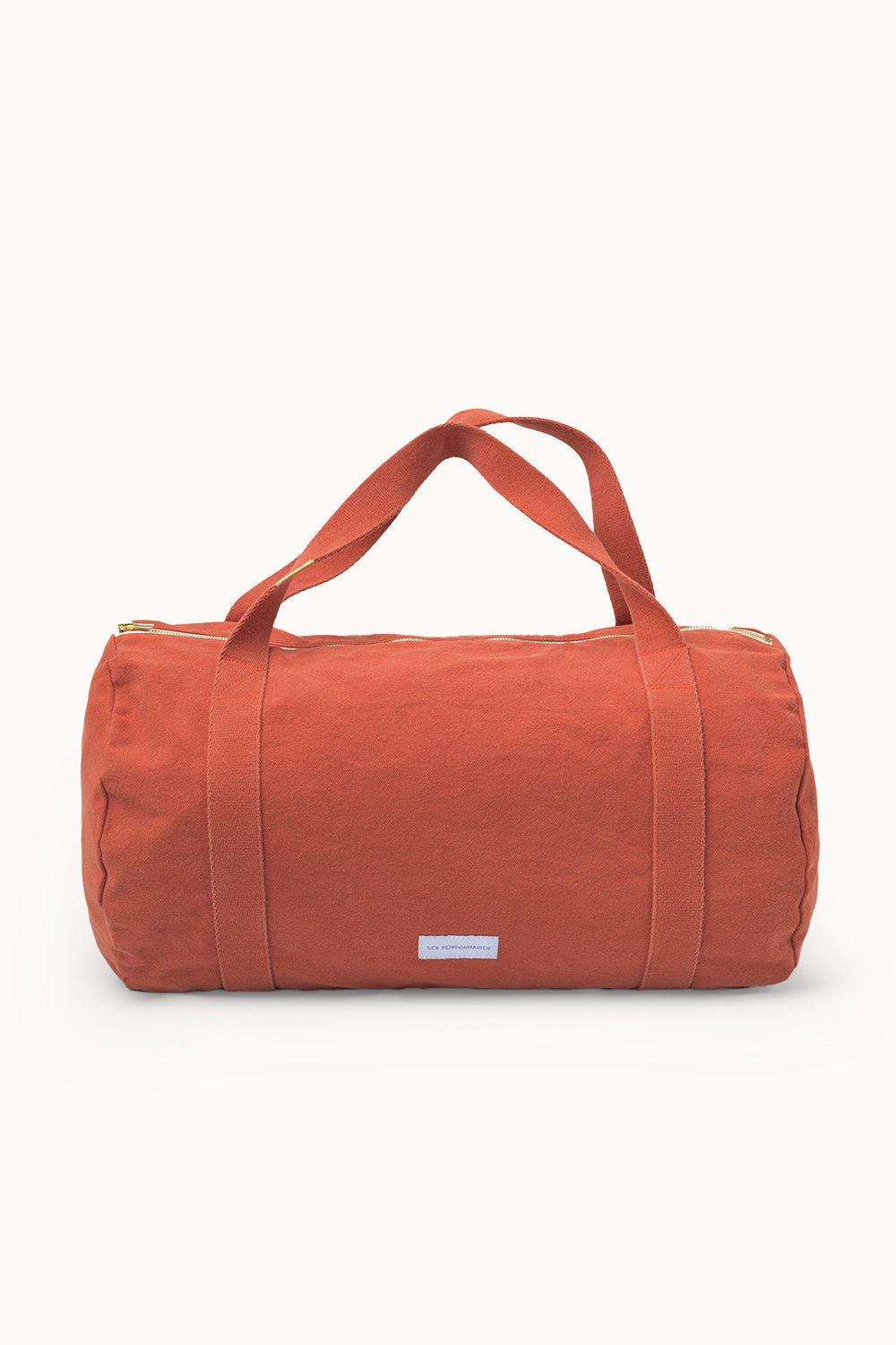 Weekender Bowling Bag | Bio-Baumwolle in Flaming Orange von Les Pensionnaires