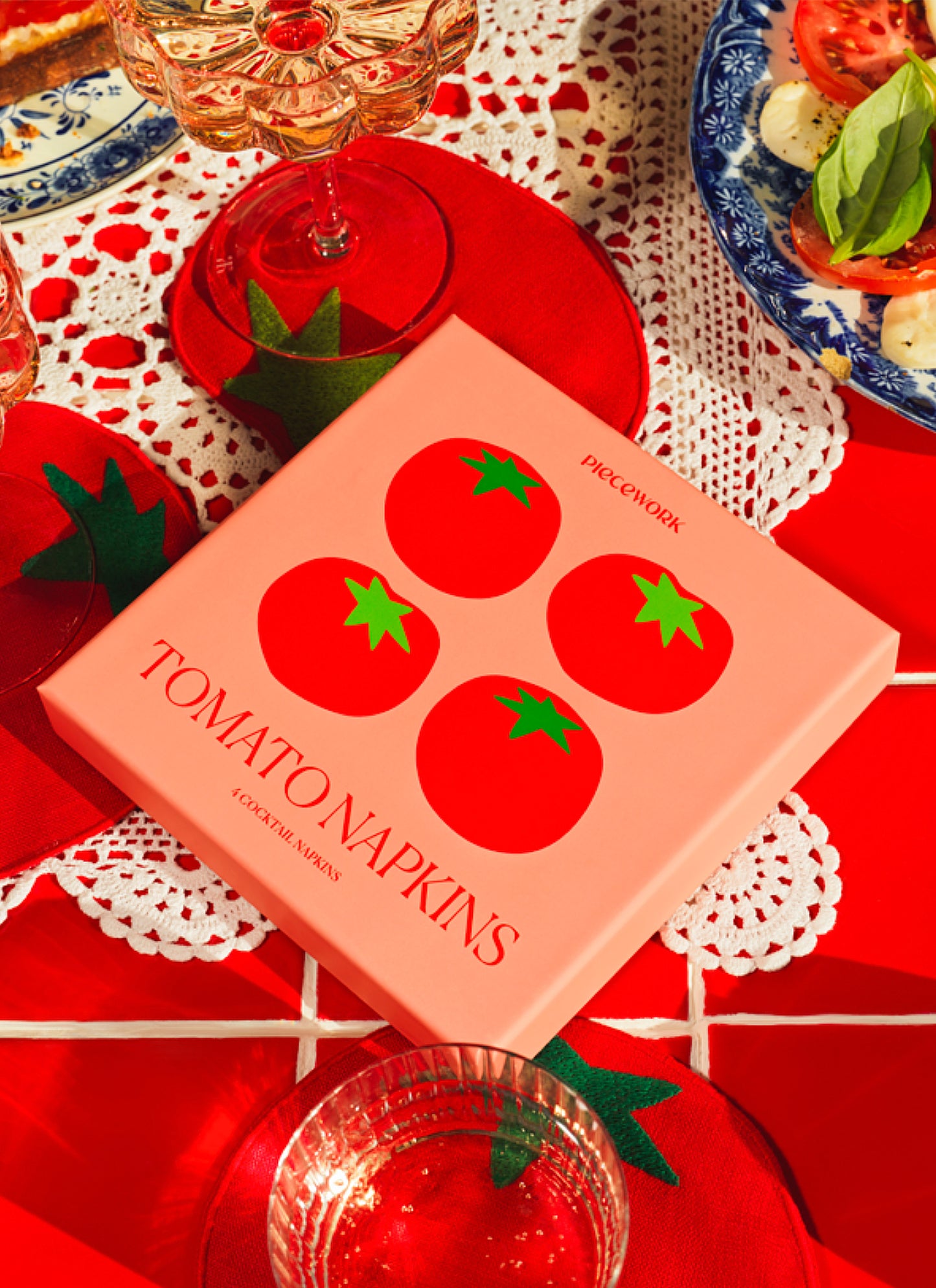 Cocktail-Servietten | Tomato von Piecework