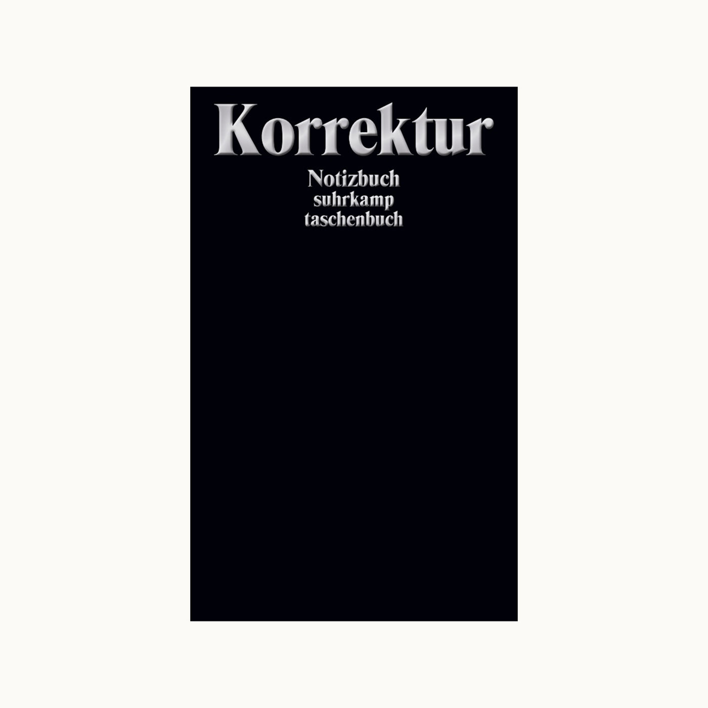 Notizbuch „Korrektur“ | Blanko vom Suhrkamp Verlag