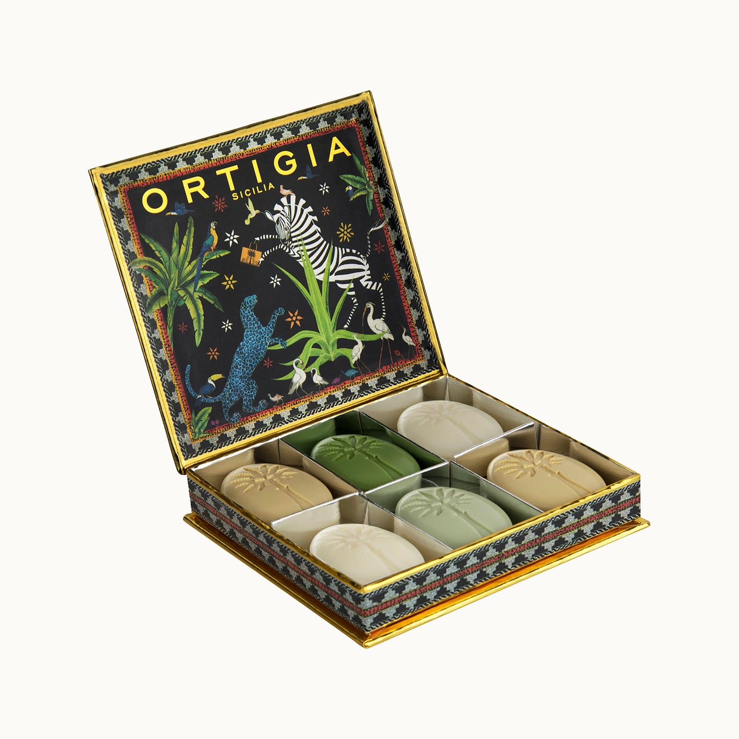 Seifen-Set in Geschenkbox Jungle | 6 x 25 g von Ortigia